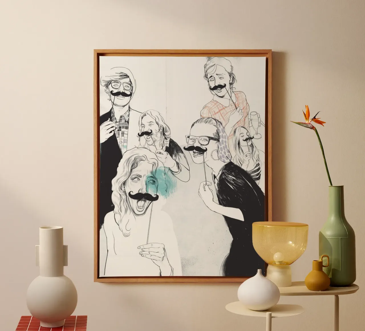 Beards canvas by DrawDraw