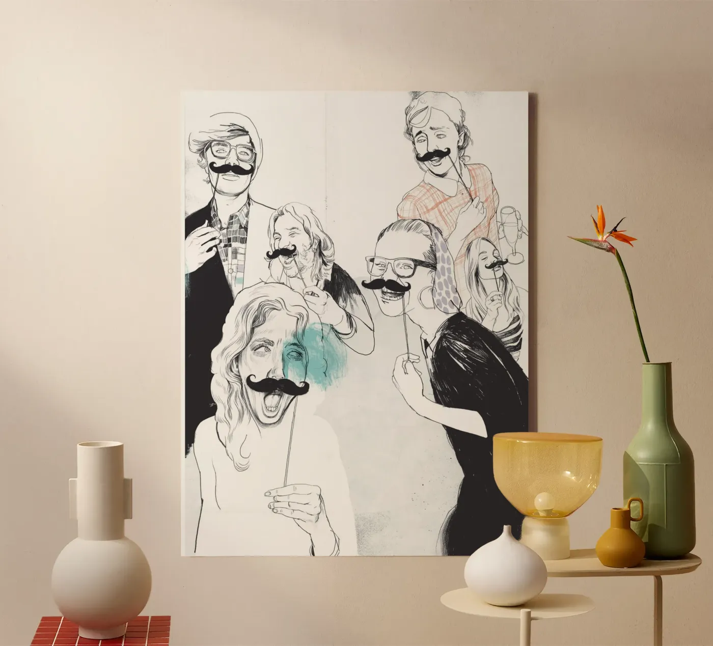 Beards Leinwand von DrawDraw