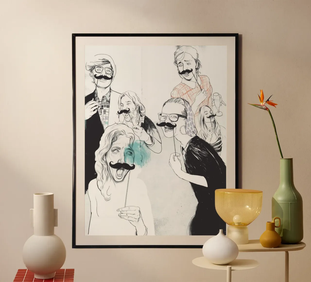 Beards poster by DrawDraw