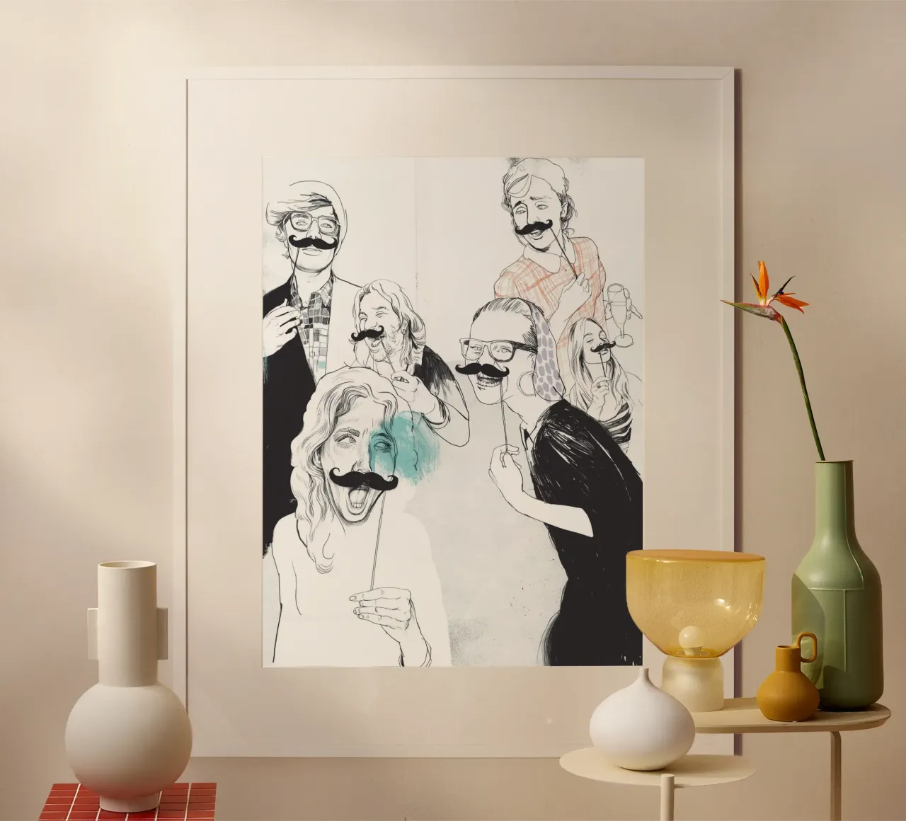 Beards poster by DrawDraw