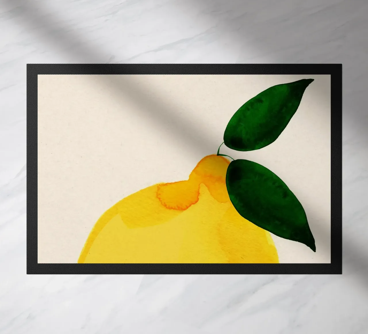 Lemon doormat by Ekaterina Koroleva