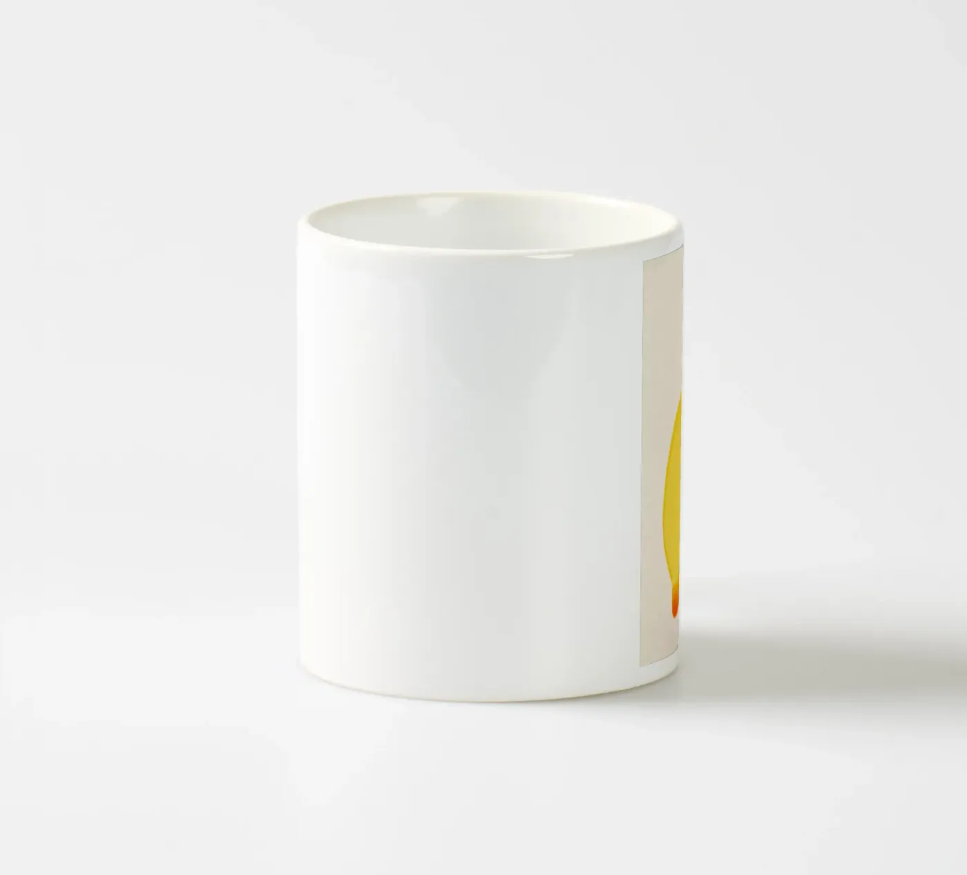 Lemon ceramic mug by Ekaterina Koroleva