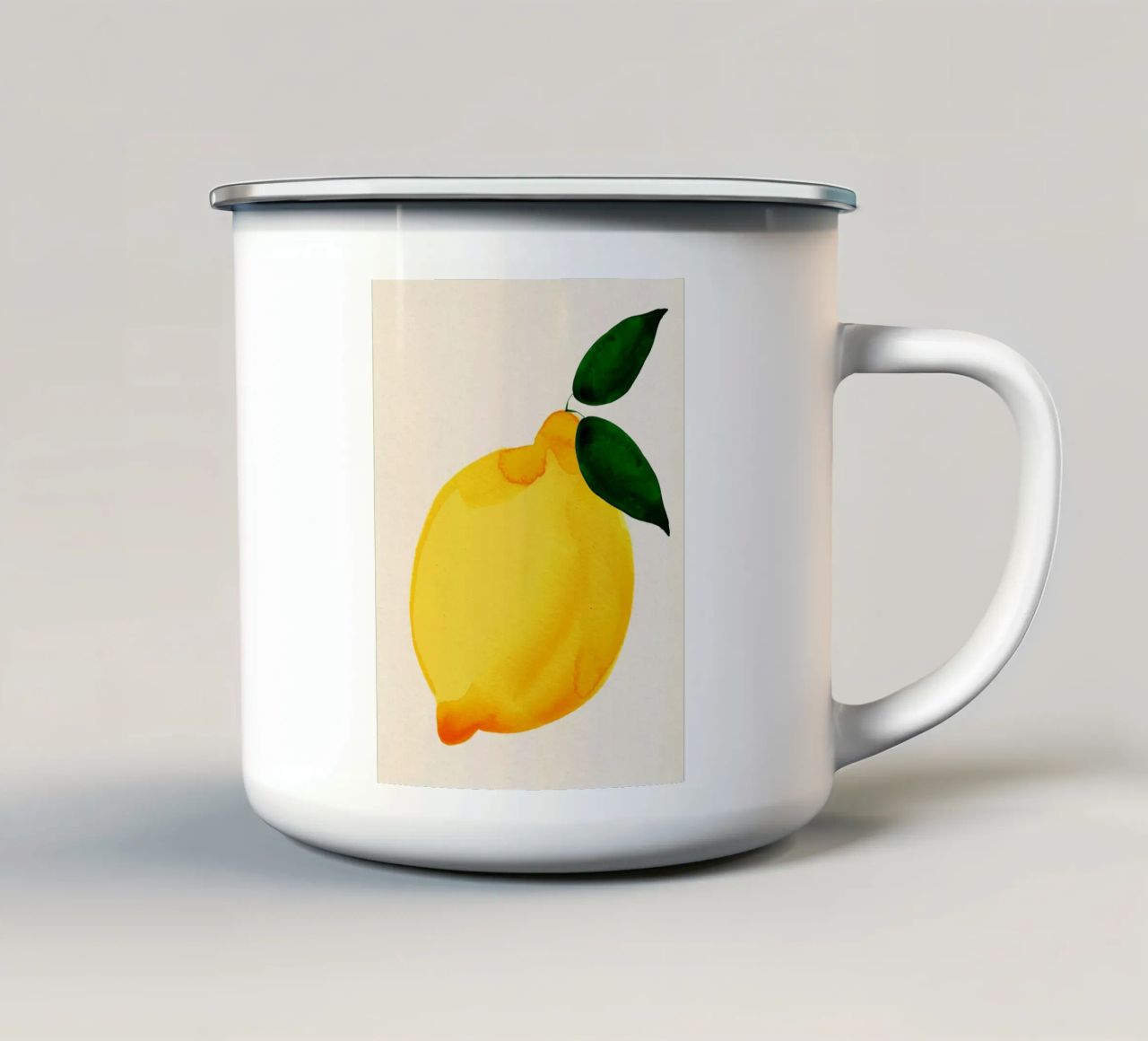 Lemon tazza in smalto da Ekaterina Koroleva