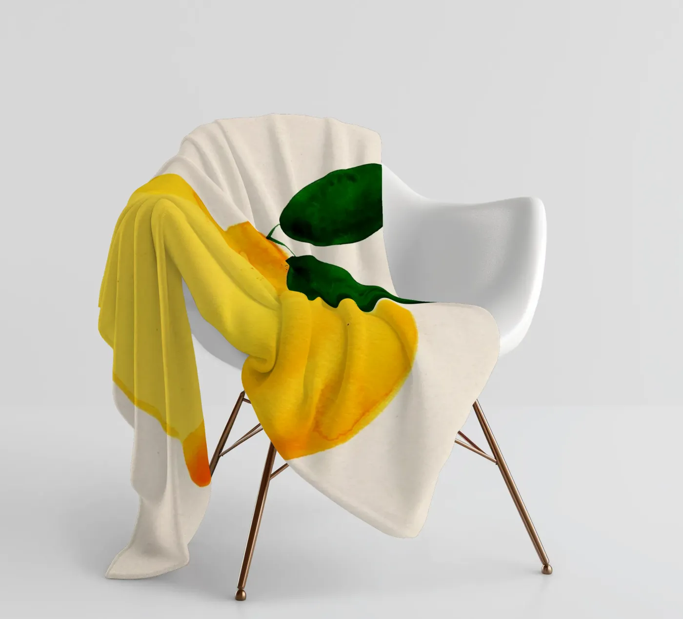 Lemon Fleecedecke von Ekaterina Koroleva