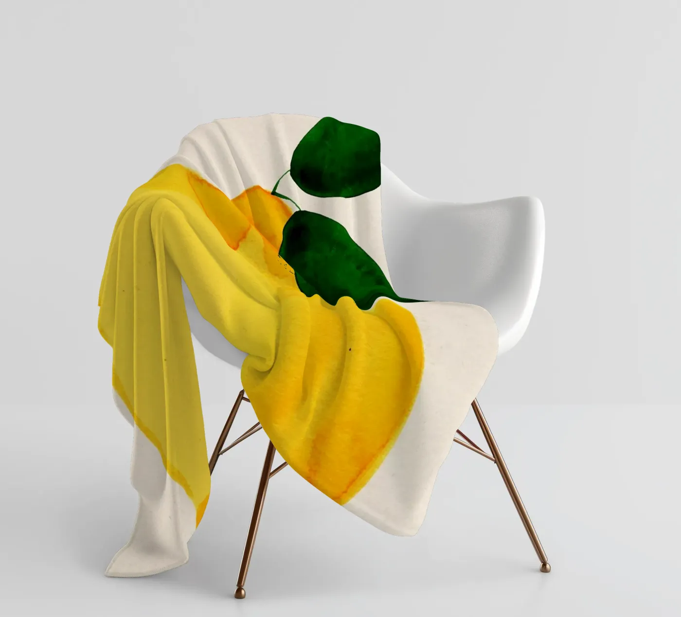 Lemon Fleecedecke von Ekaterina Koroleva