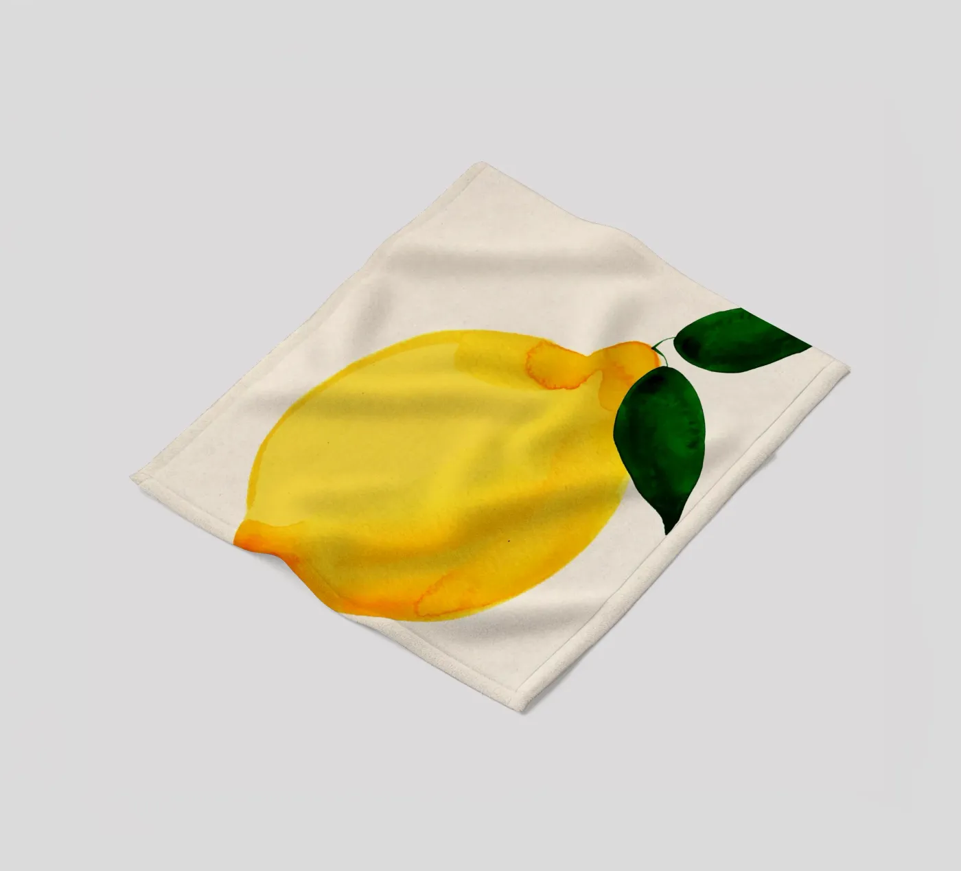 Lemon Fleecedecke von Ekaterina Koroleva