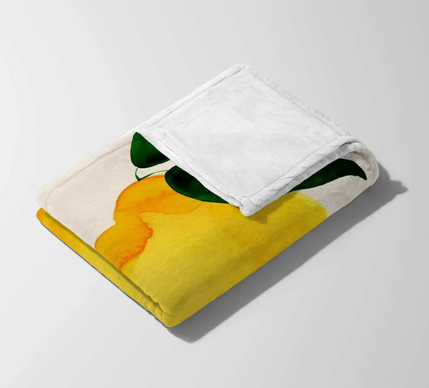 Lemon Fleecedecke von Ekaterina Koroleva