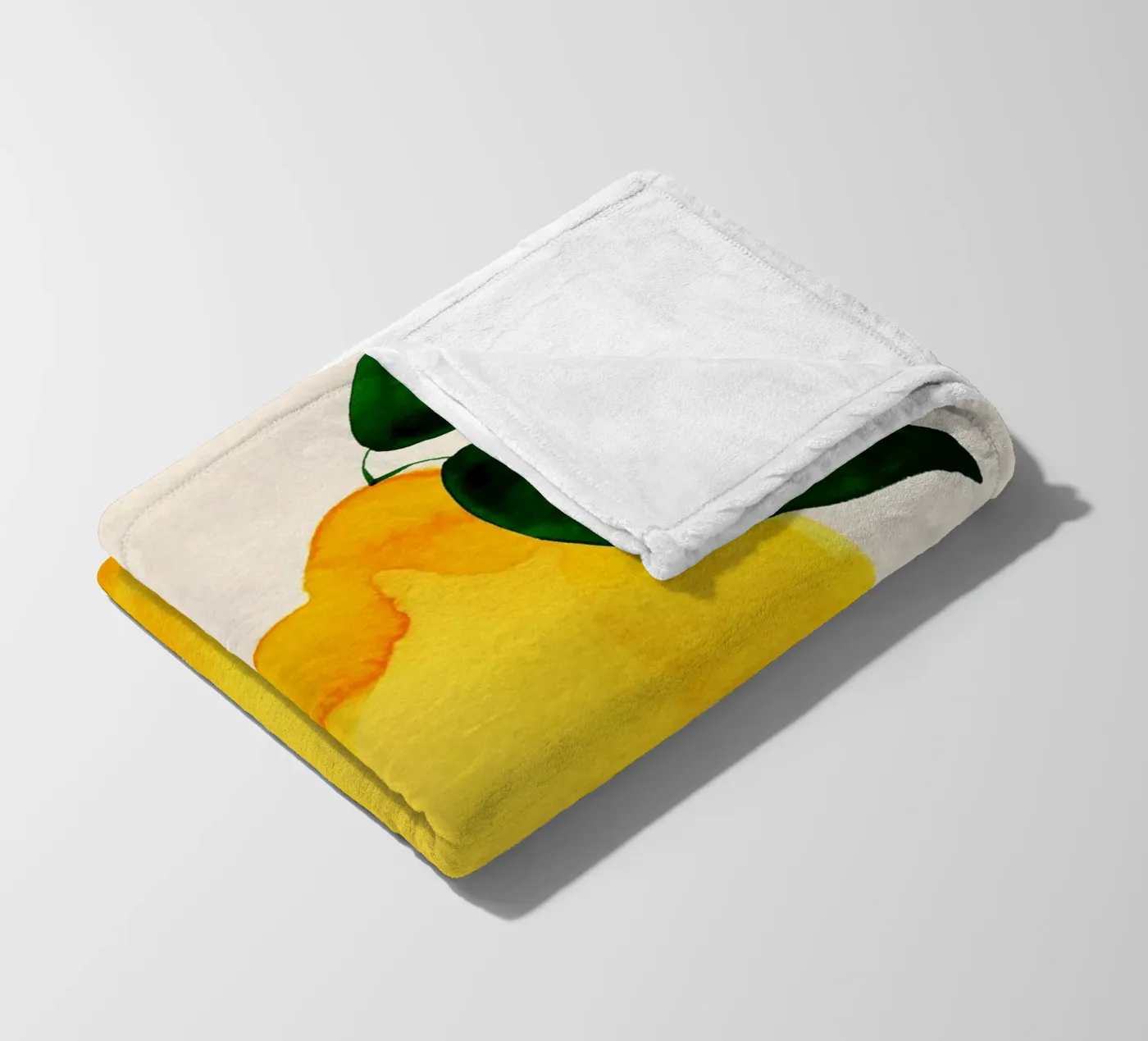 Lemon Fleecedecke von Ekaterina Koroleva