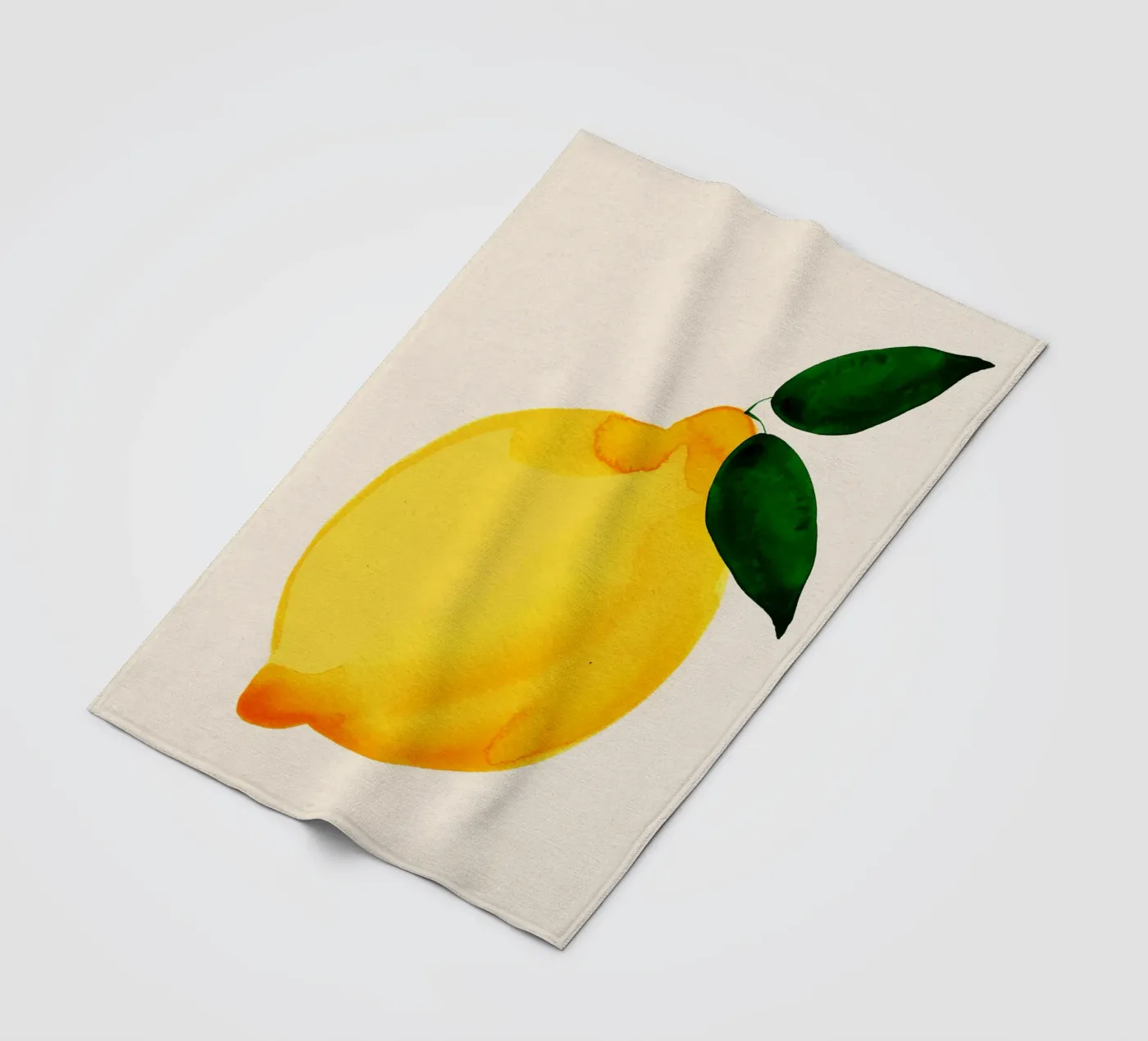 Lemon Fleecedecke von Ekaterina Koroleva