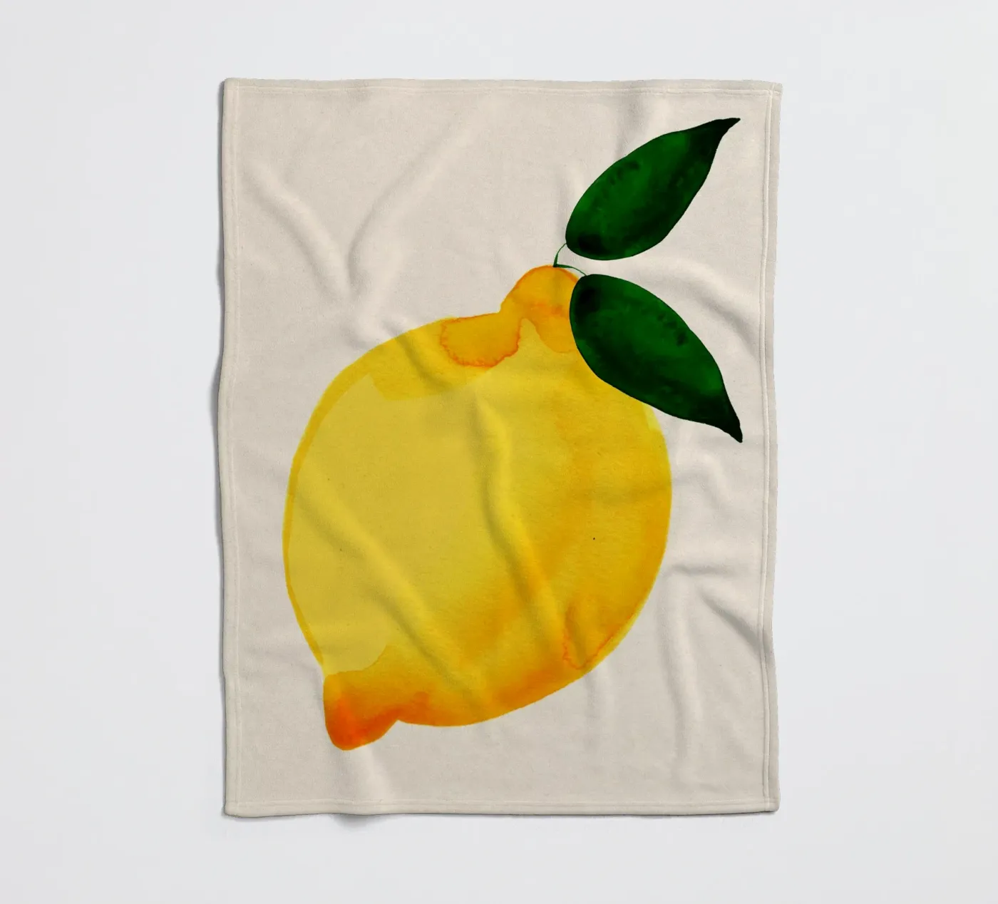 Lemon Fleecedecke von Ekaterina Koroleva