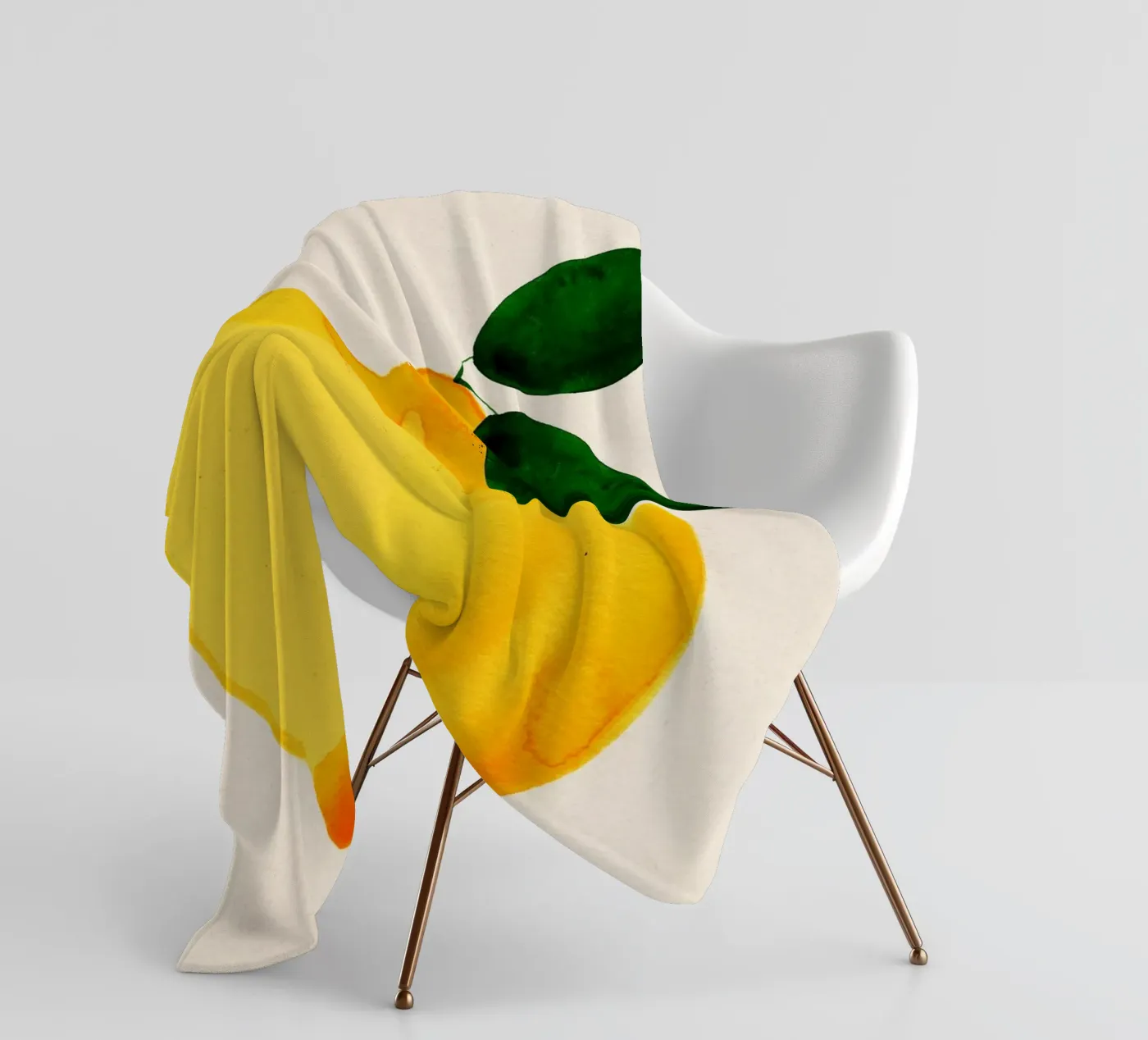 Lemon Fleecedecke von Ekaterina Koroleva