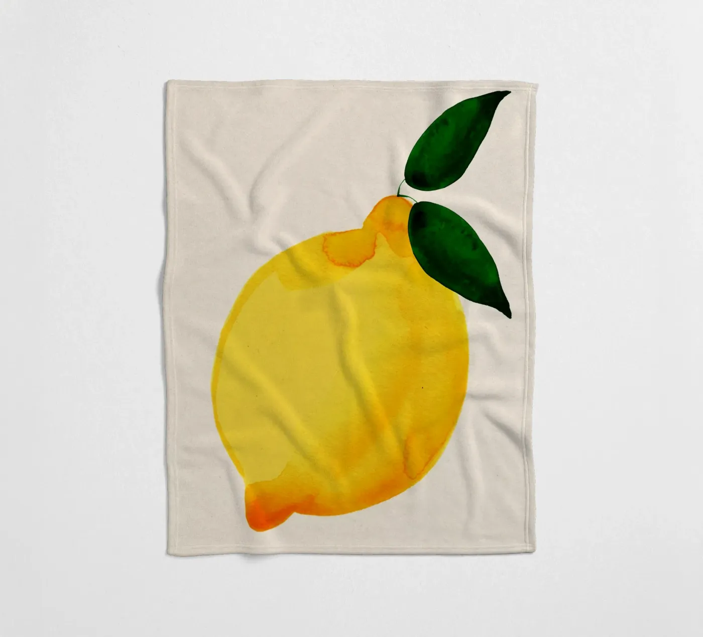 Lemon Fleecedecke von Ekaterina Koroleva