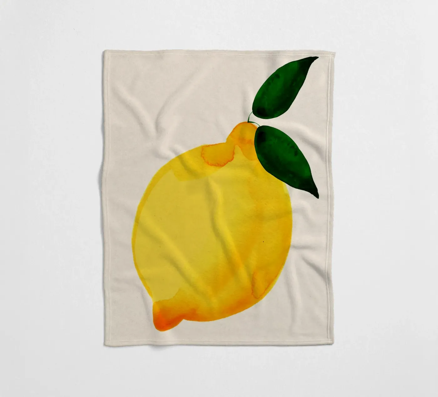 Lemon Fleecedecke von Ekaterina Koroleva