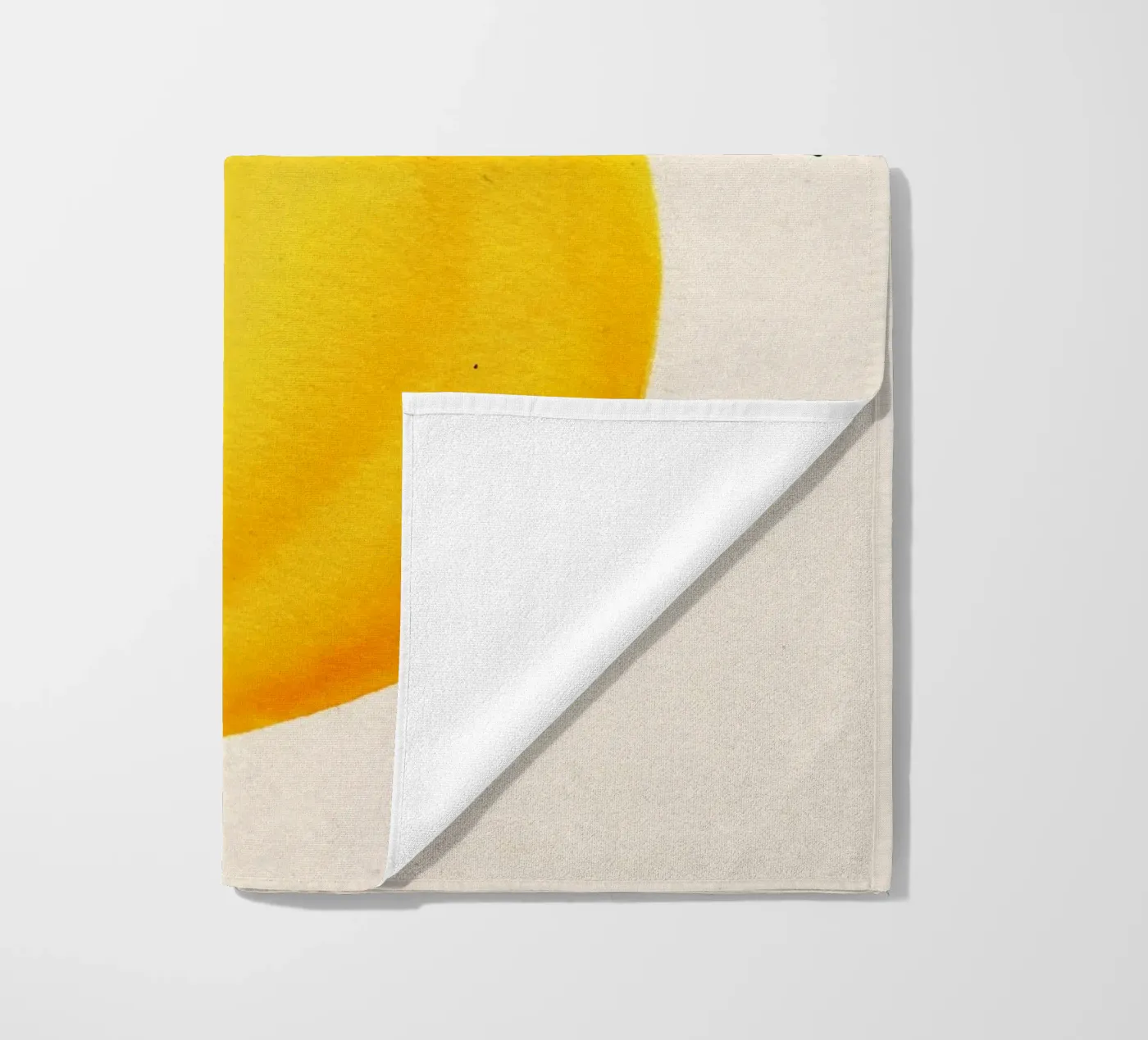 Lemon Strandtuch von Ekaterina Koroleva