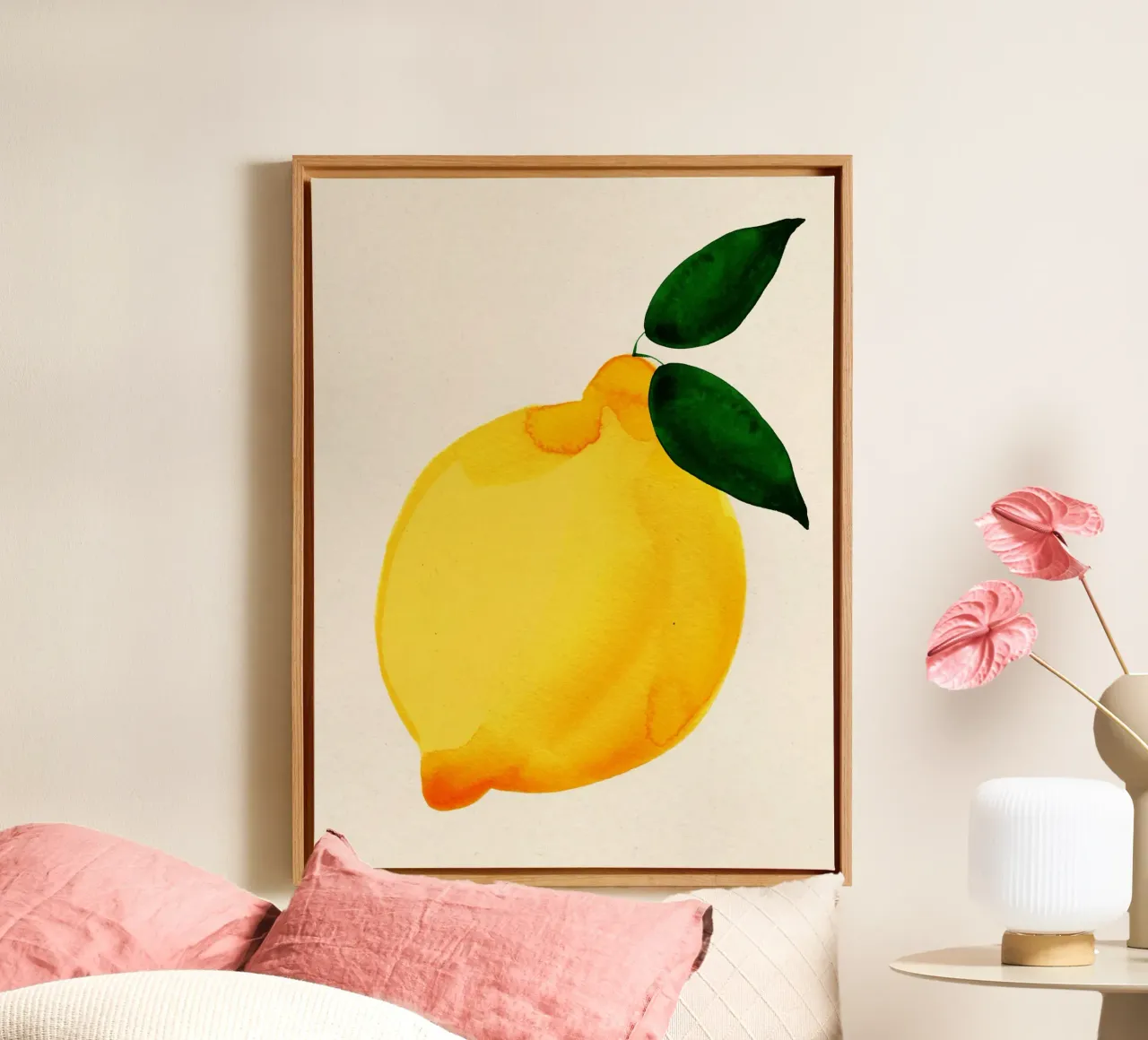 Lemon tela con Cornice a cassetta da Ekaterina Koroleva