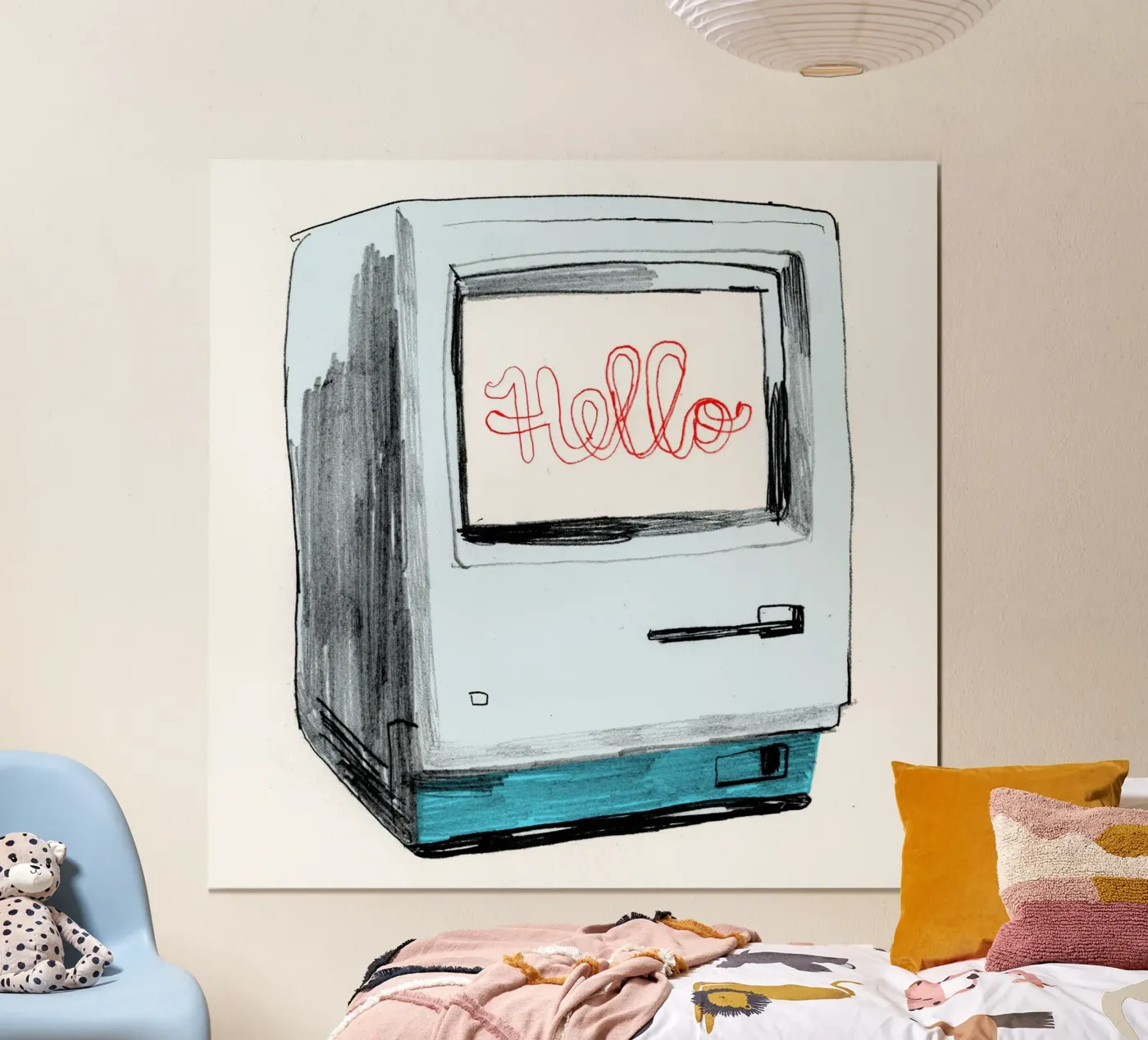 Hello - Apple Macintosh poster da DrawDraw