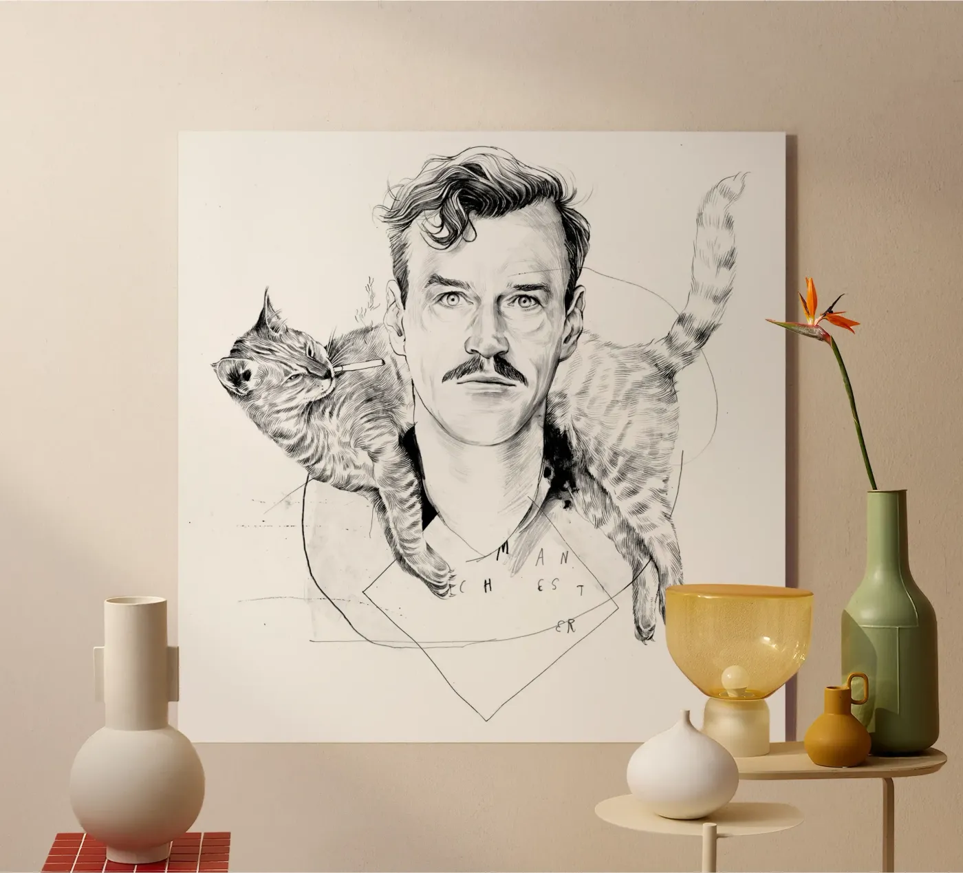 Cat plexiglas de DrawDraw