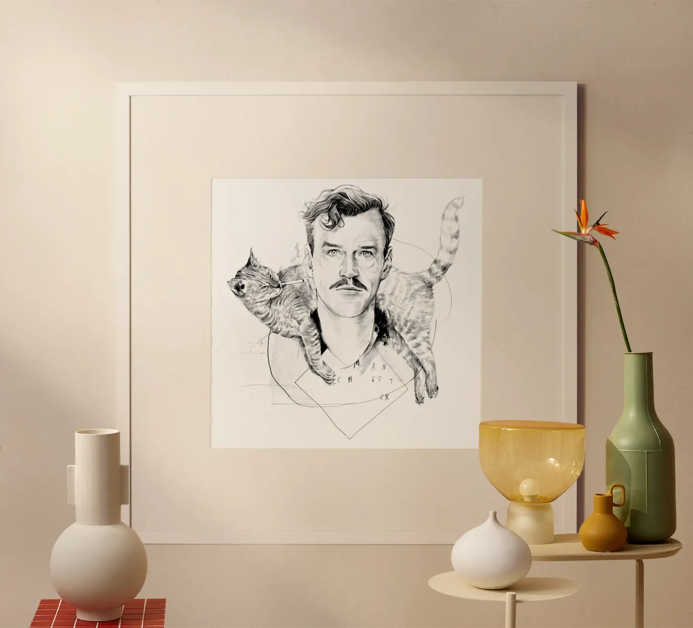 Cat poster van DrawDraw