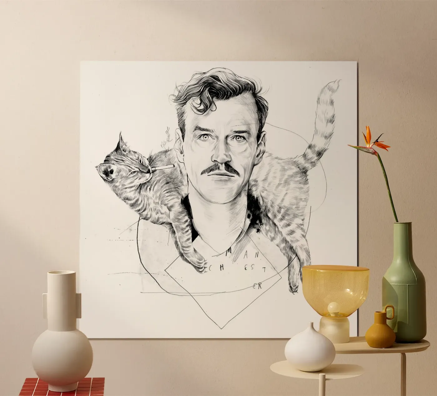 Cat poster van DrawDraw