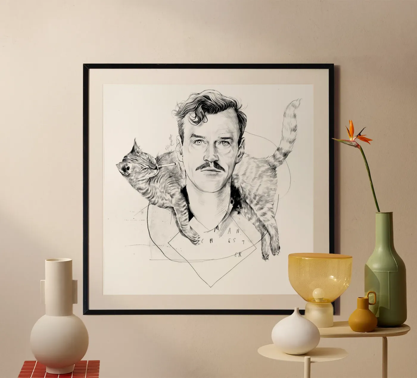 Cat poster van DrawDraw