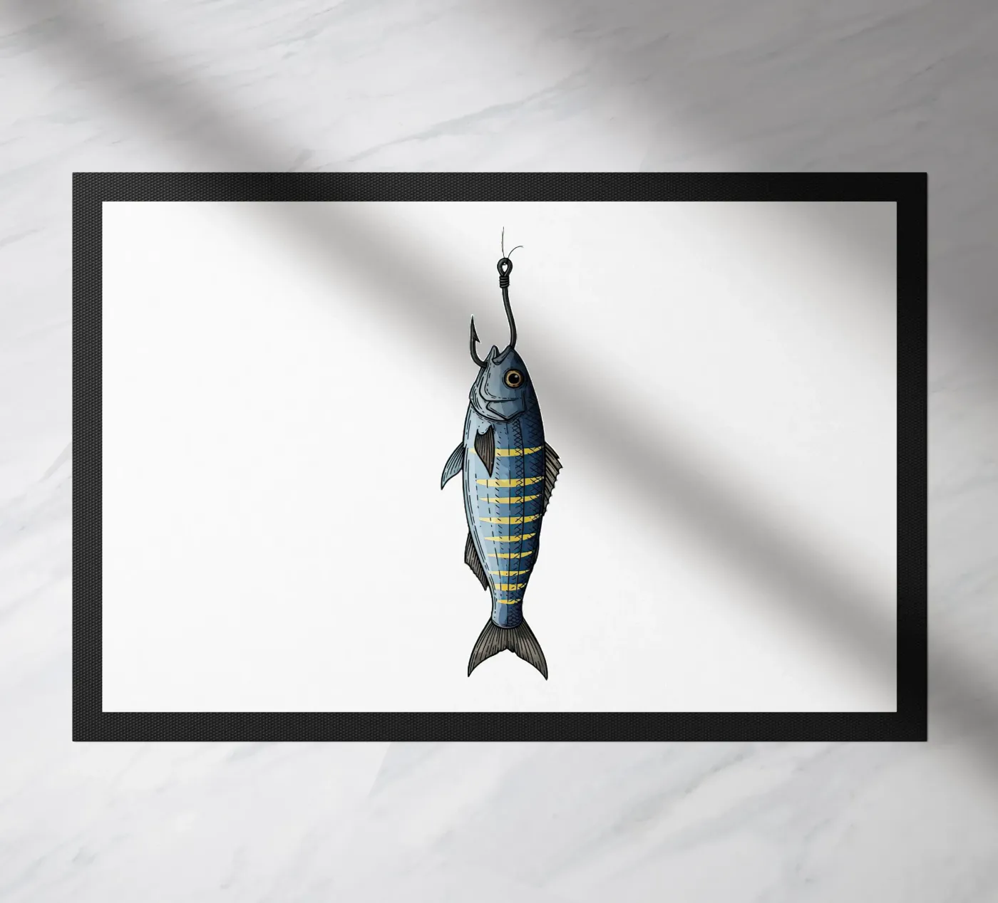 Caught doormat by thung thung