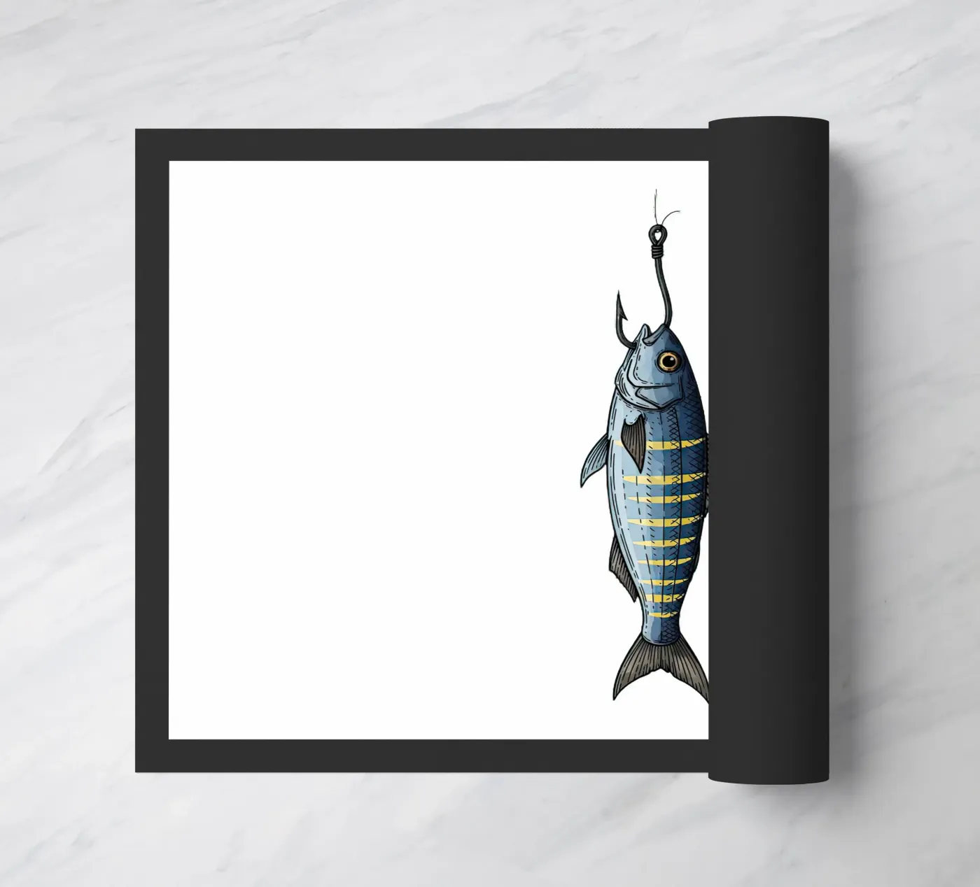 Caught doormat by thung thung