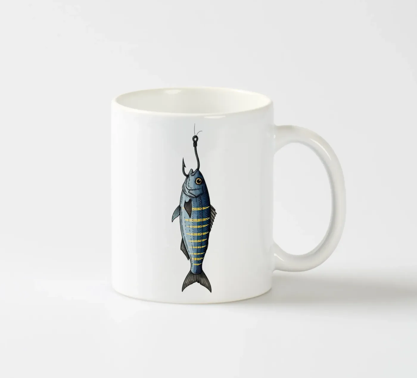 Caught ceramic mug by thung thung