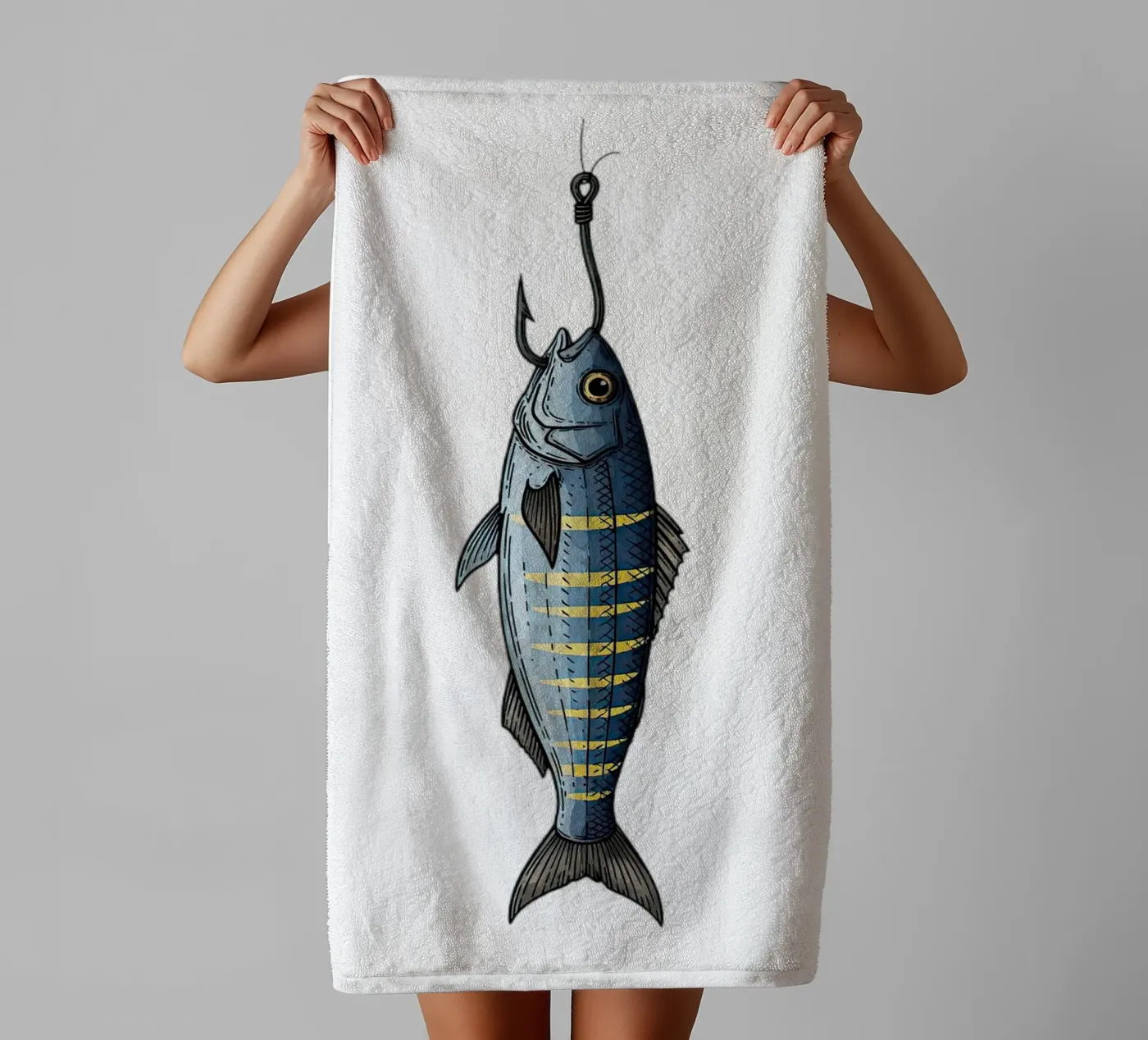 Caught towel by thung thung