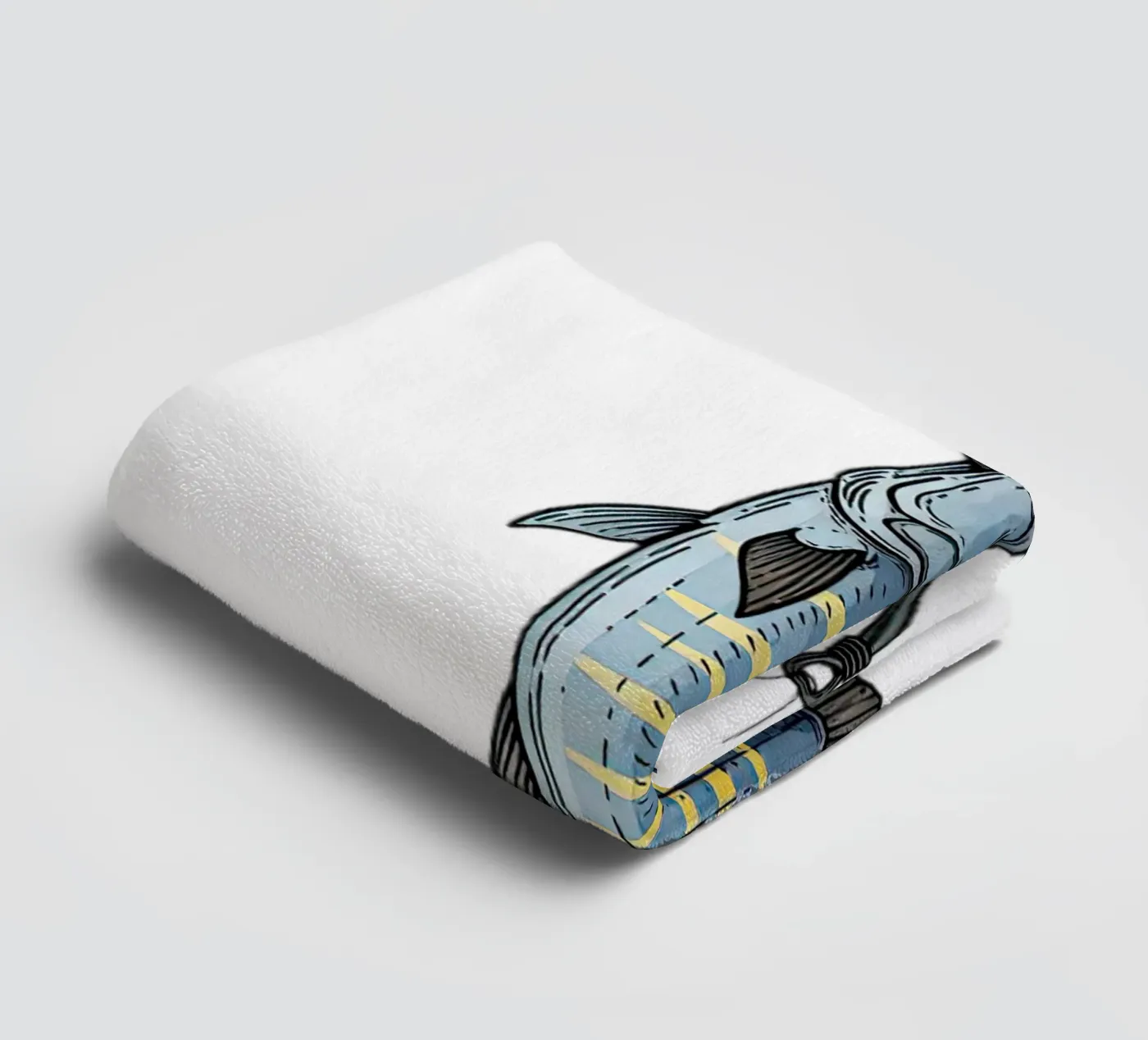 Caught towel by thung thung