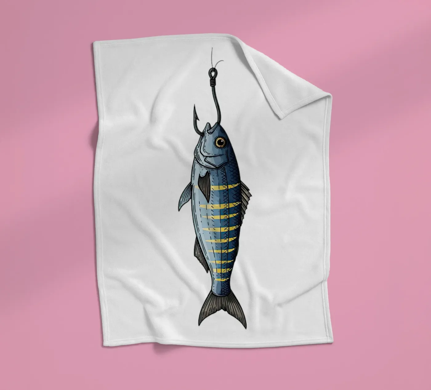 Caught fleece blanket by thung thung