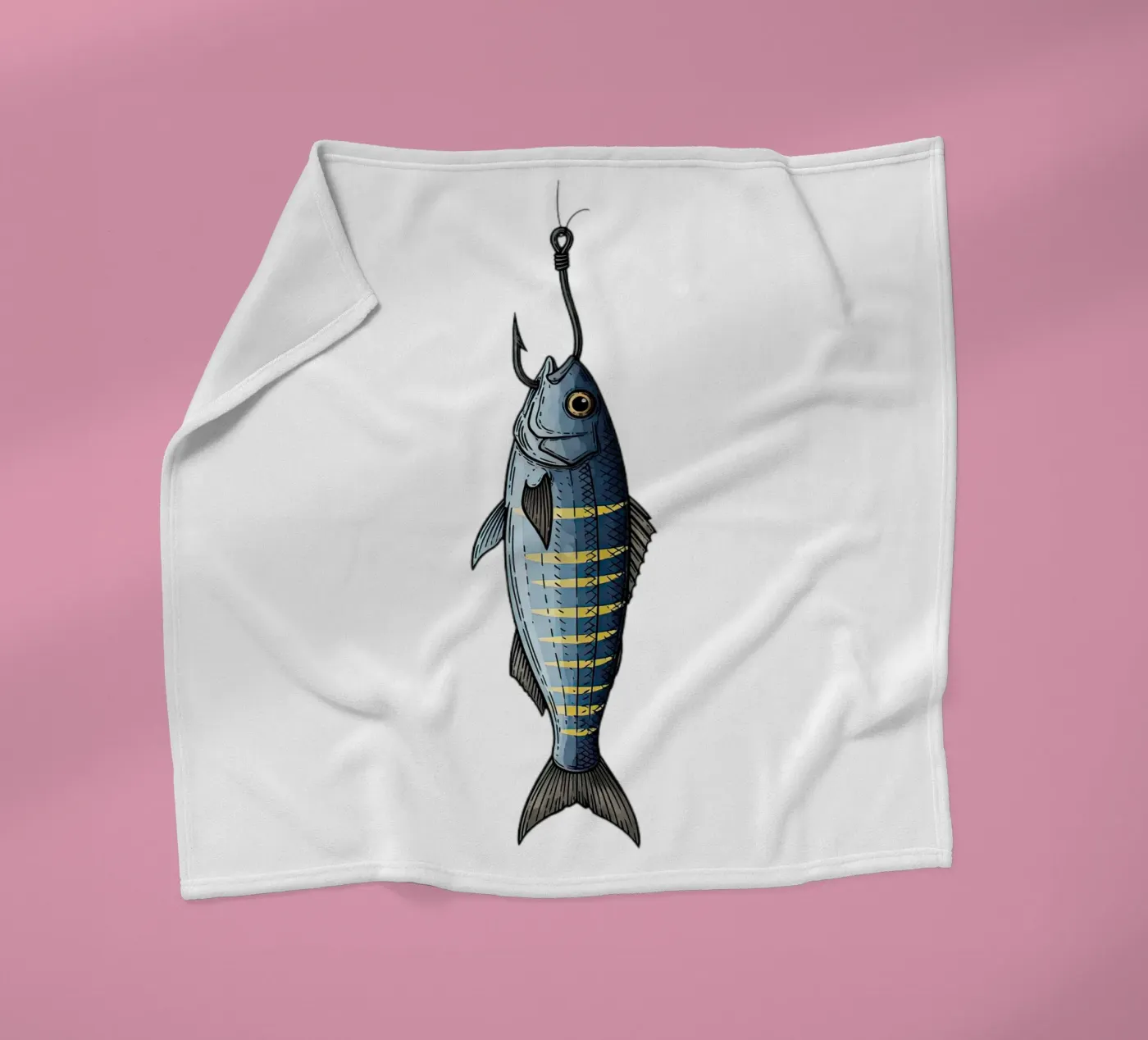 Caught fleece blanket by thung thung