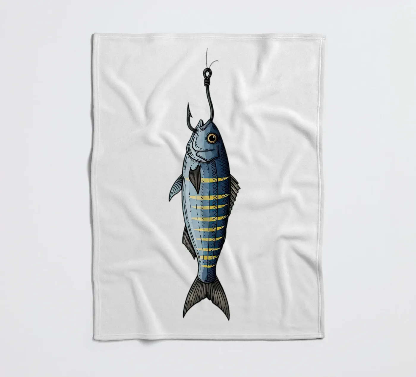 Caught fleece blanket by thung thung