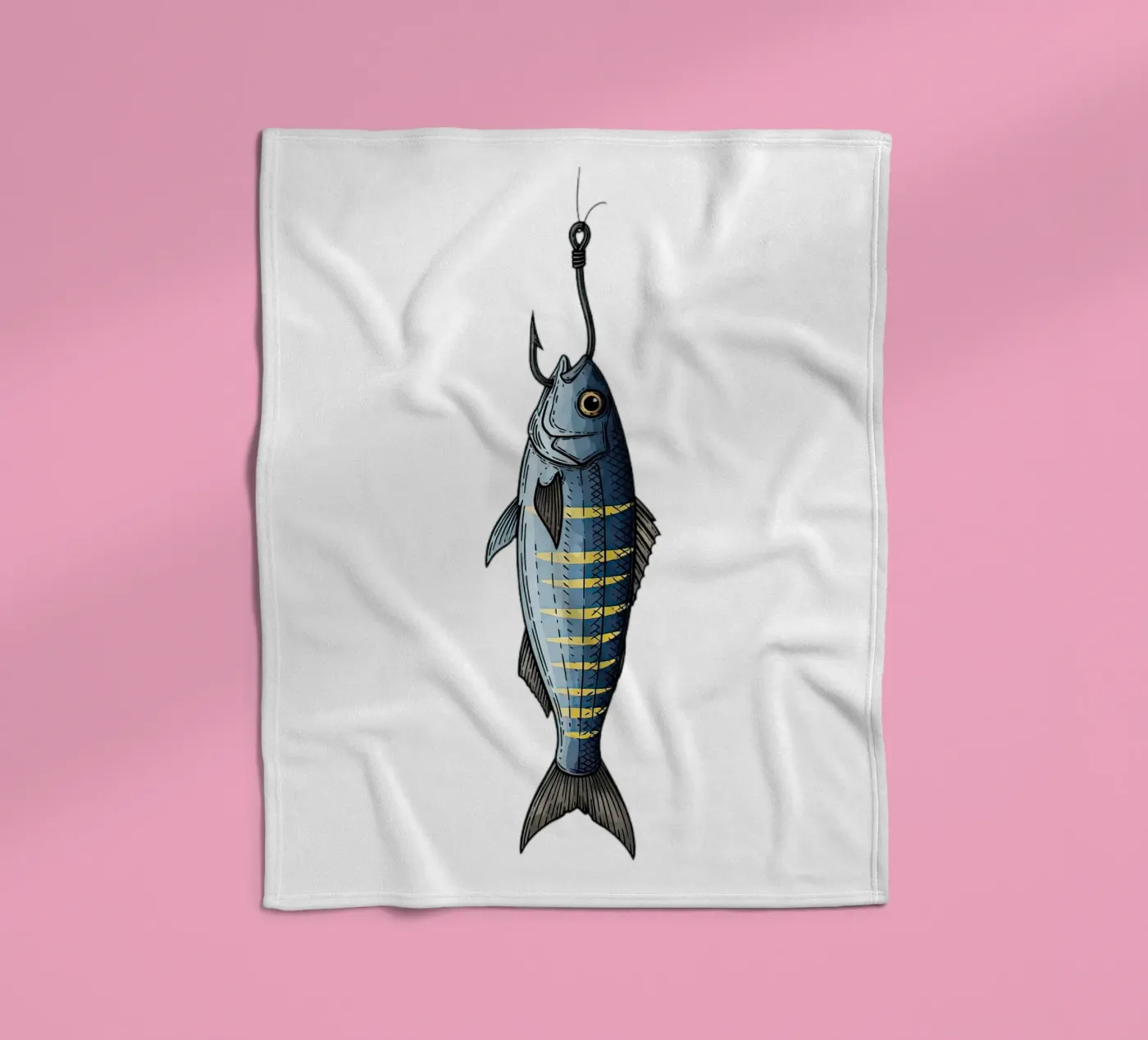 Caught fleece blanket by thung thung