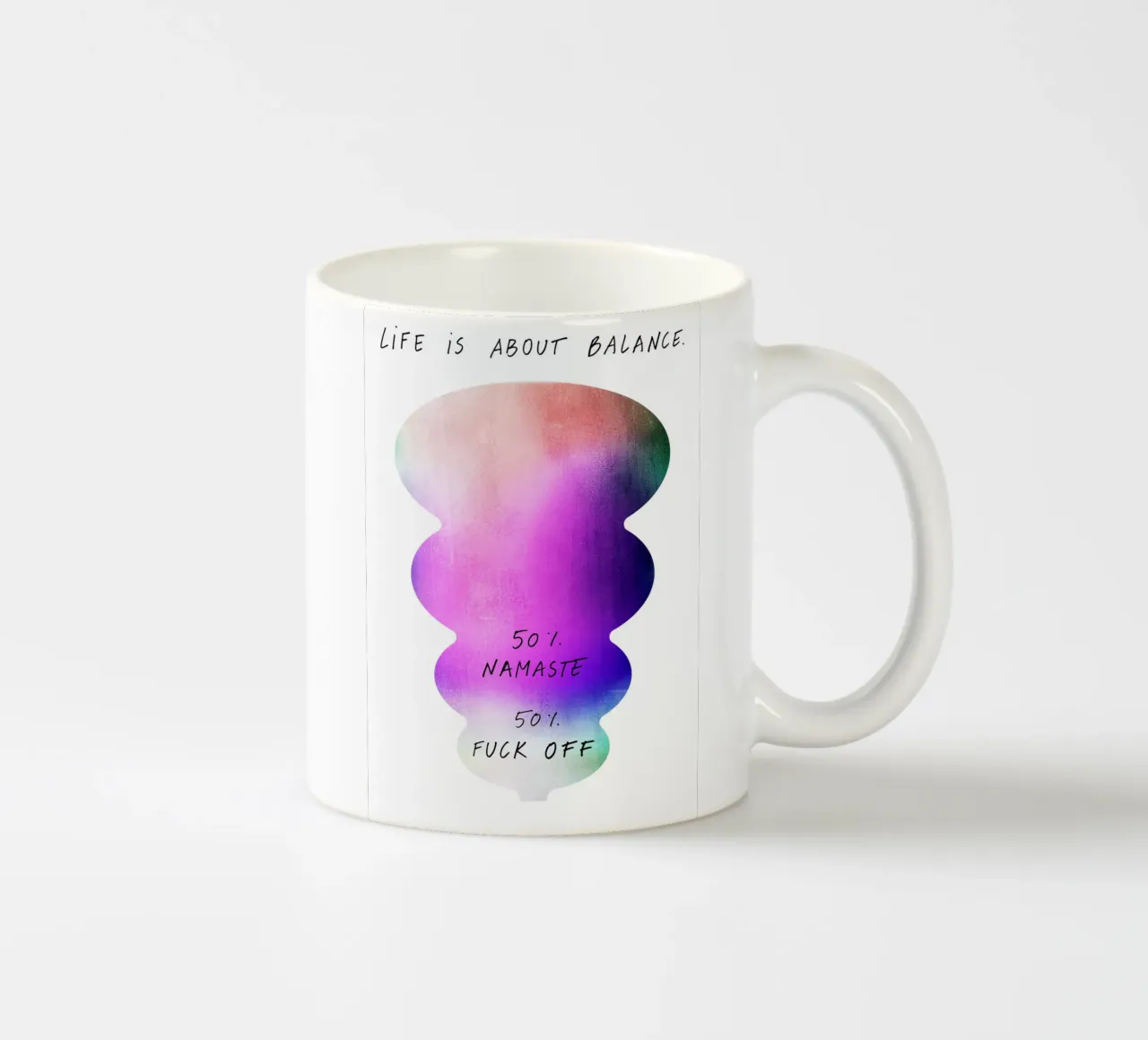 Life is tazza in ceramica da STUDIO LEEMO