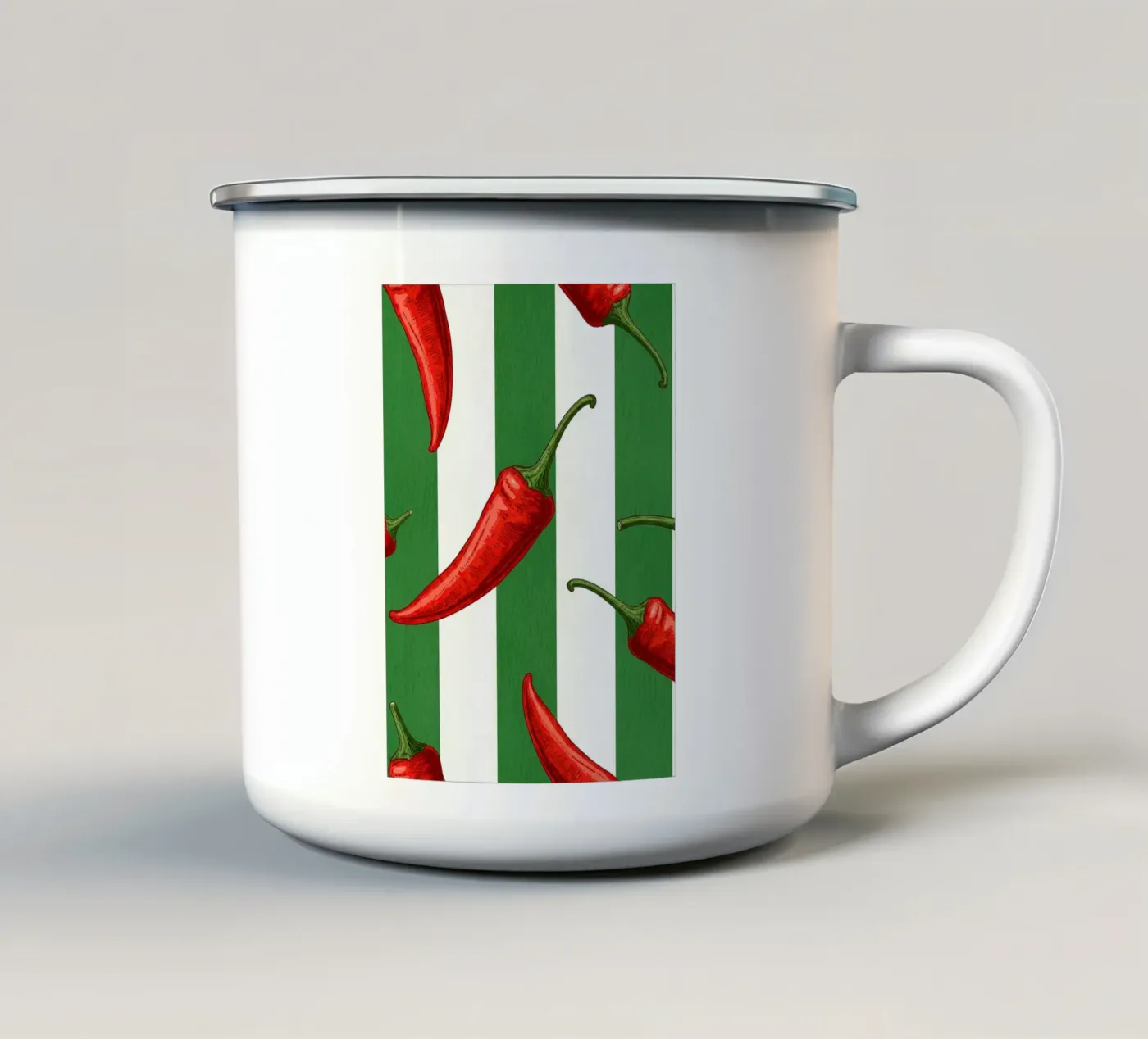 Hot Pattern enamel mug by thung thung