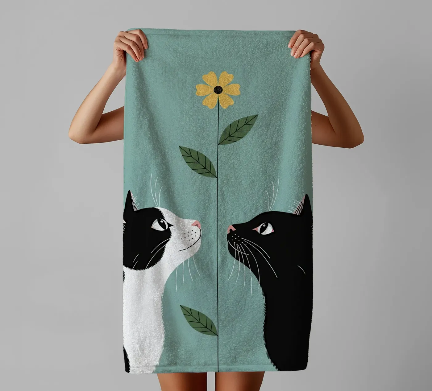 Between Us towel by thung thung