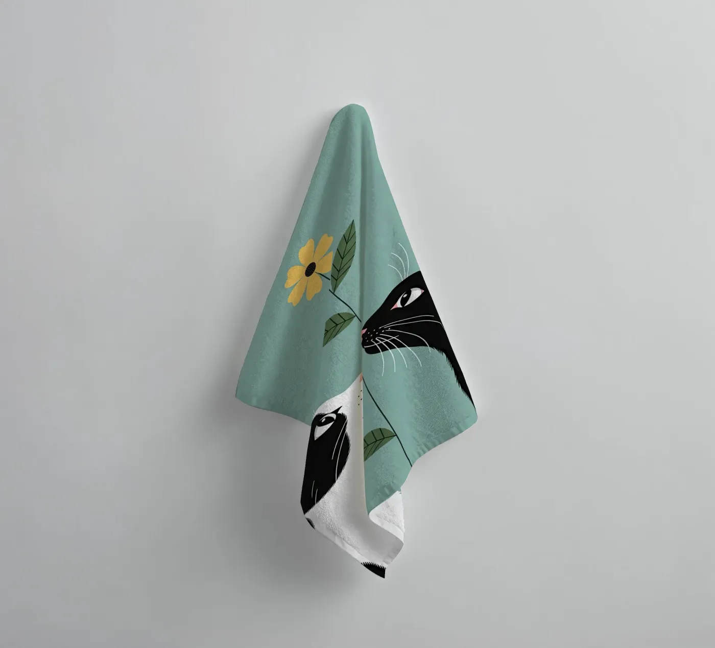 Between Us towel by thung thung