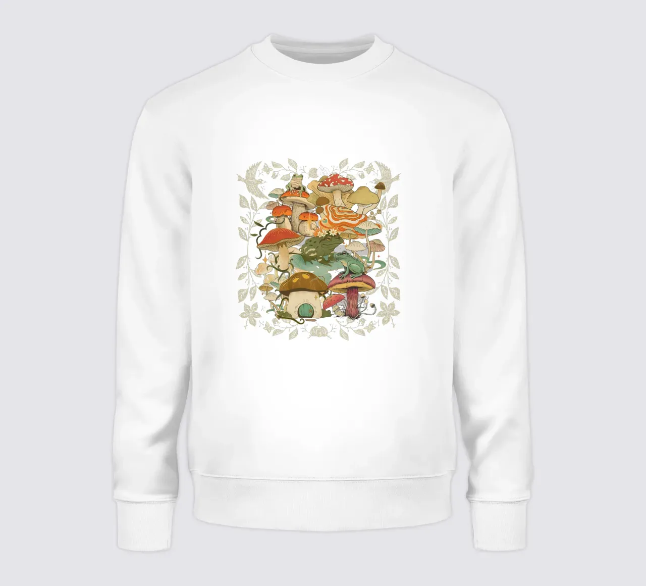 Frösche und Pilze Sweatshirt von Mostly Pink