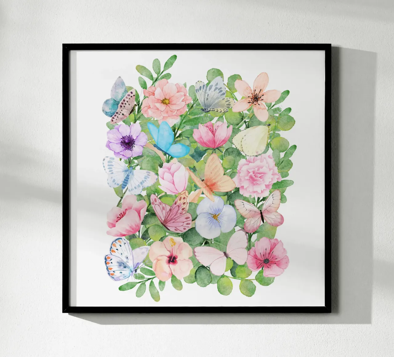 Blumen und Schmetterlinge Hahnemühle von Mostly Pink