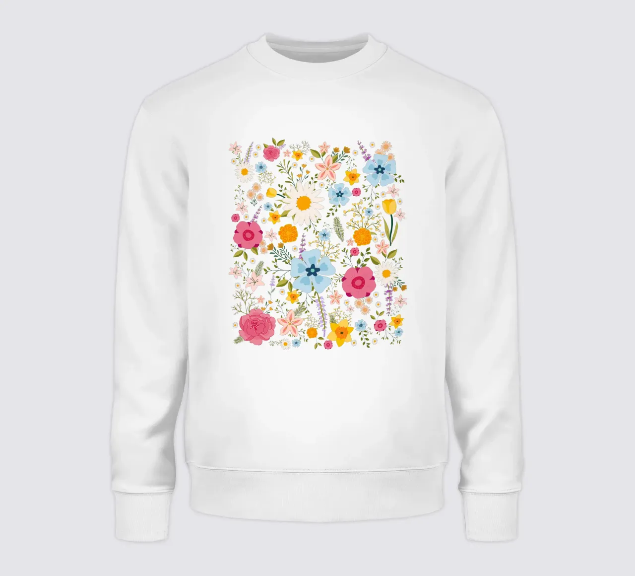 Fiori di primavera Modello colorato felpa da Chérie Prints