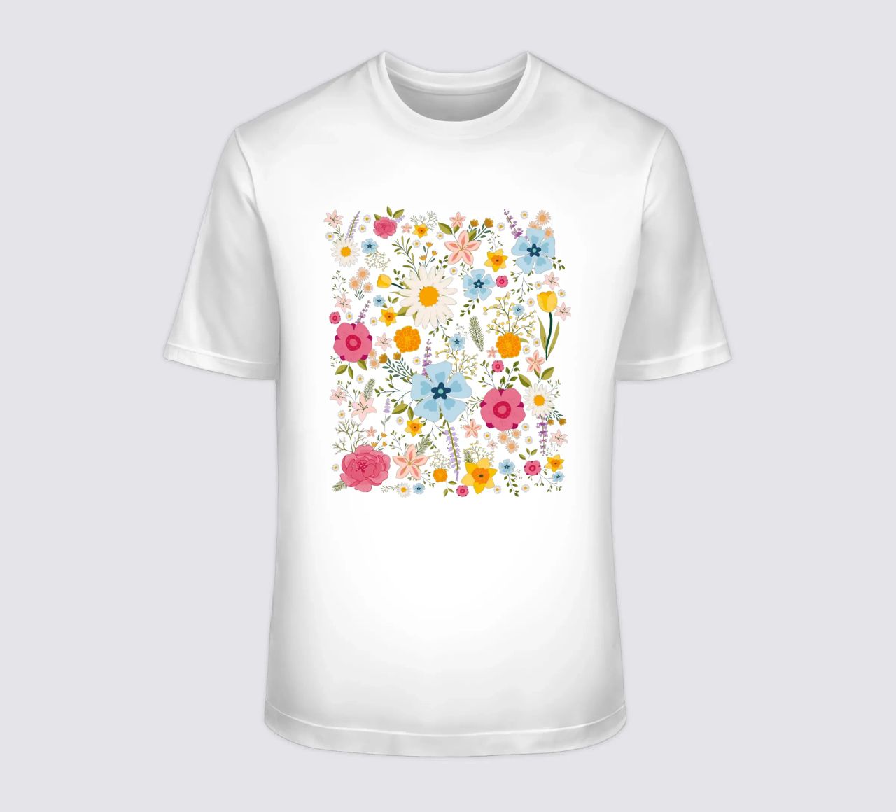 Fiori di primavera Modello colorato t-shirt da Mostly Pink