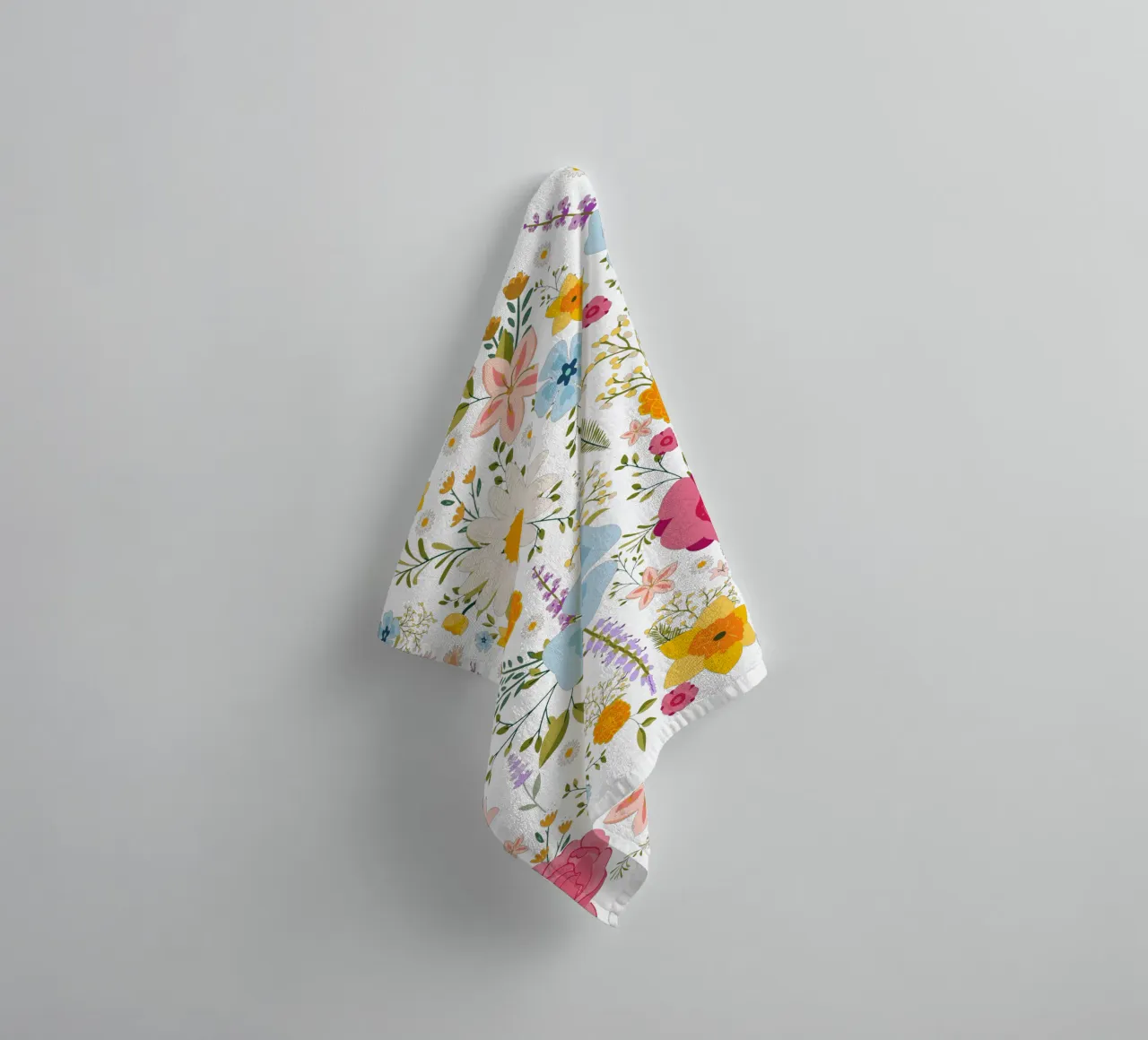 Fleurs de printemps motif coloré serviette de bain de Chérie Prints