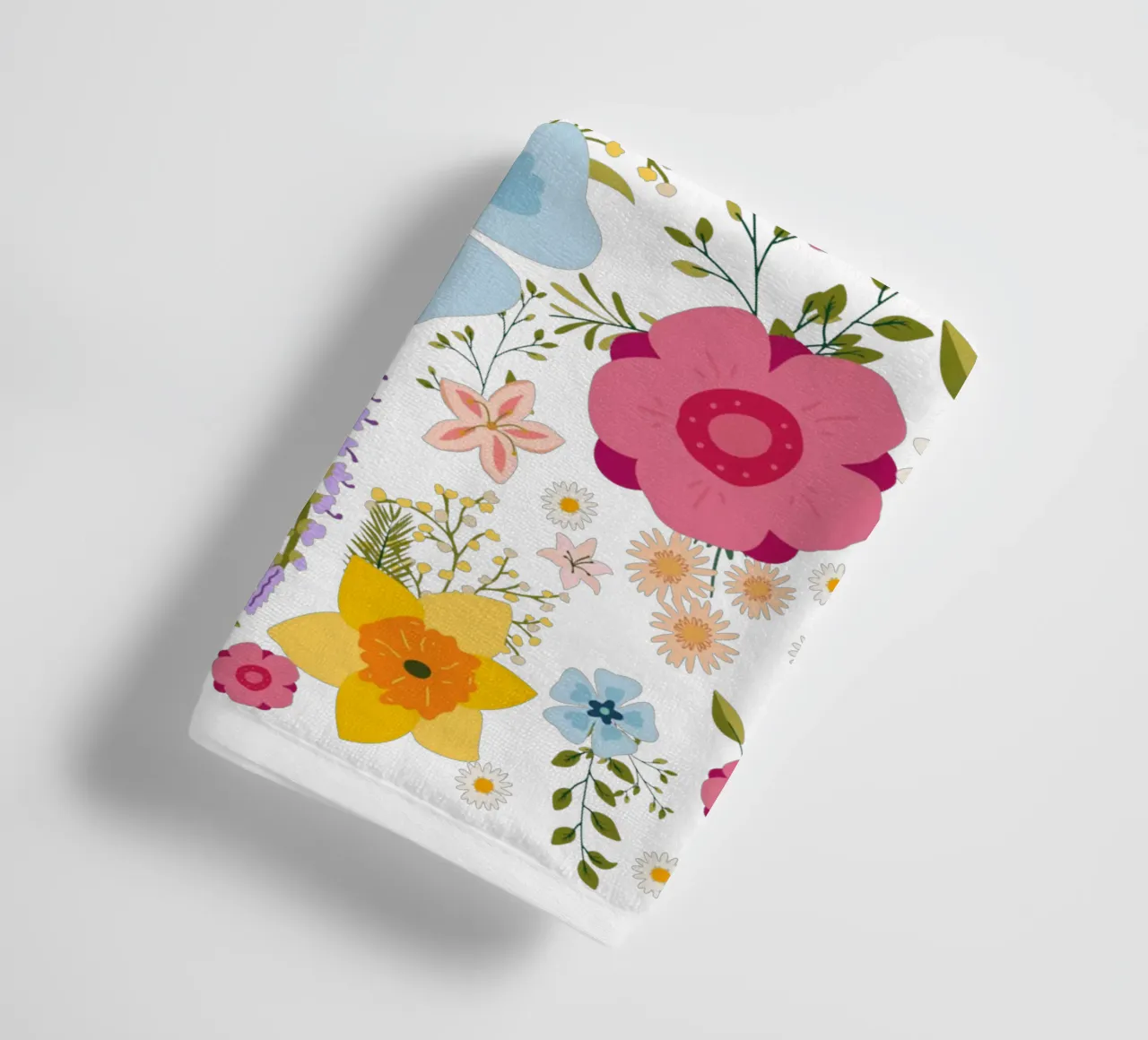 Fleurs de printemps motif coloré serviette de bain de Chérie Prints