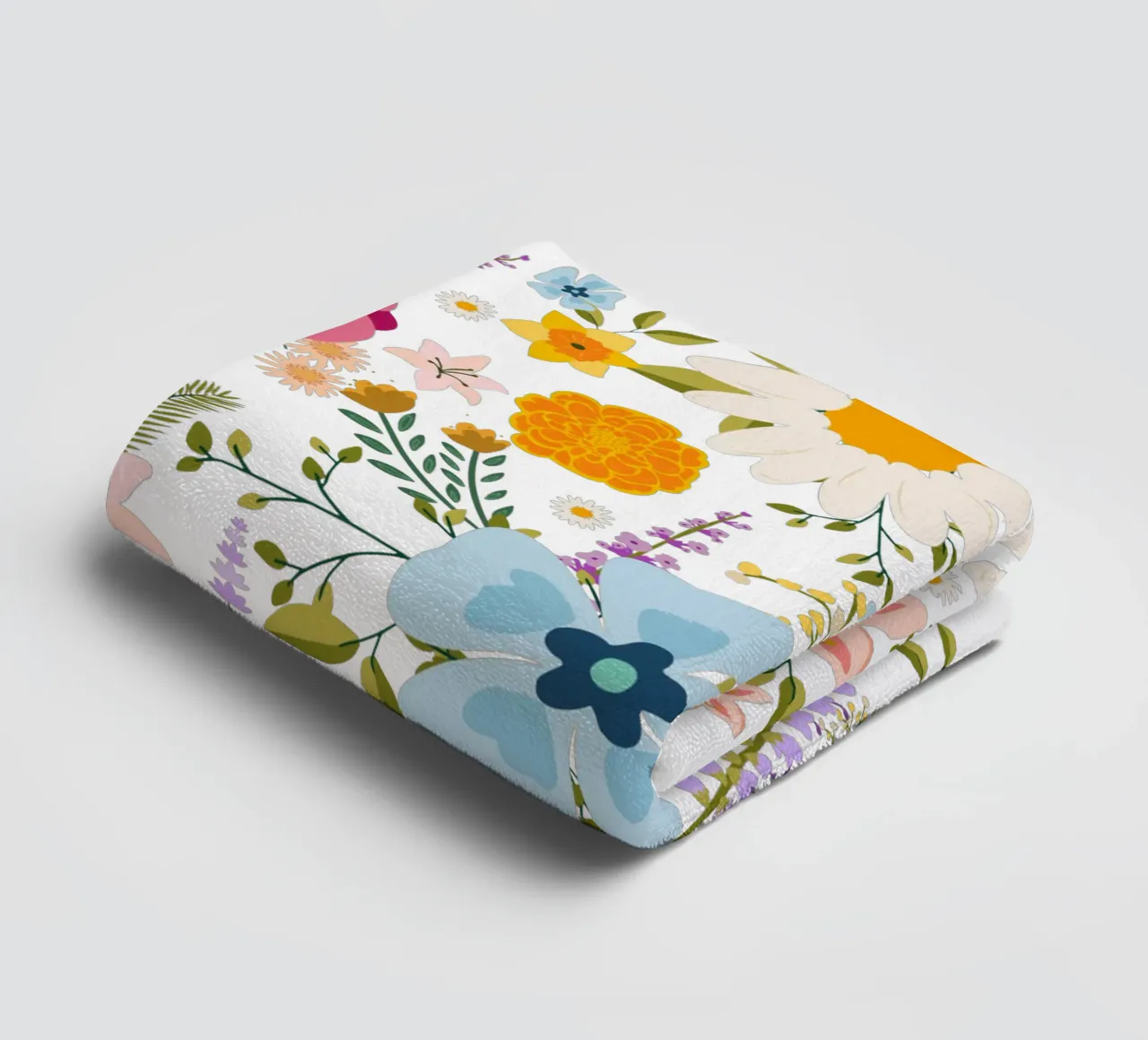 Fleurs de printemps motif coloré serviette de bain de Chérie Prints