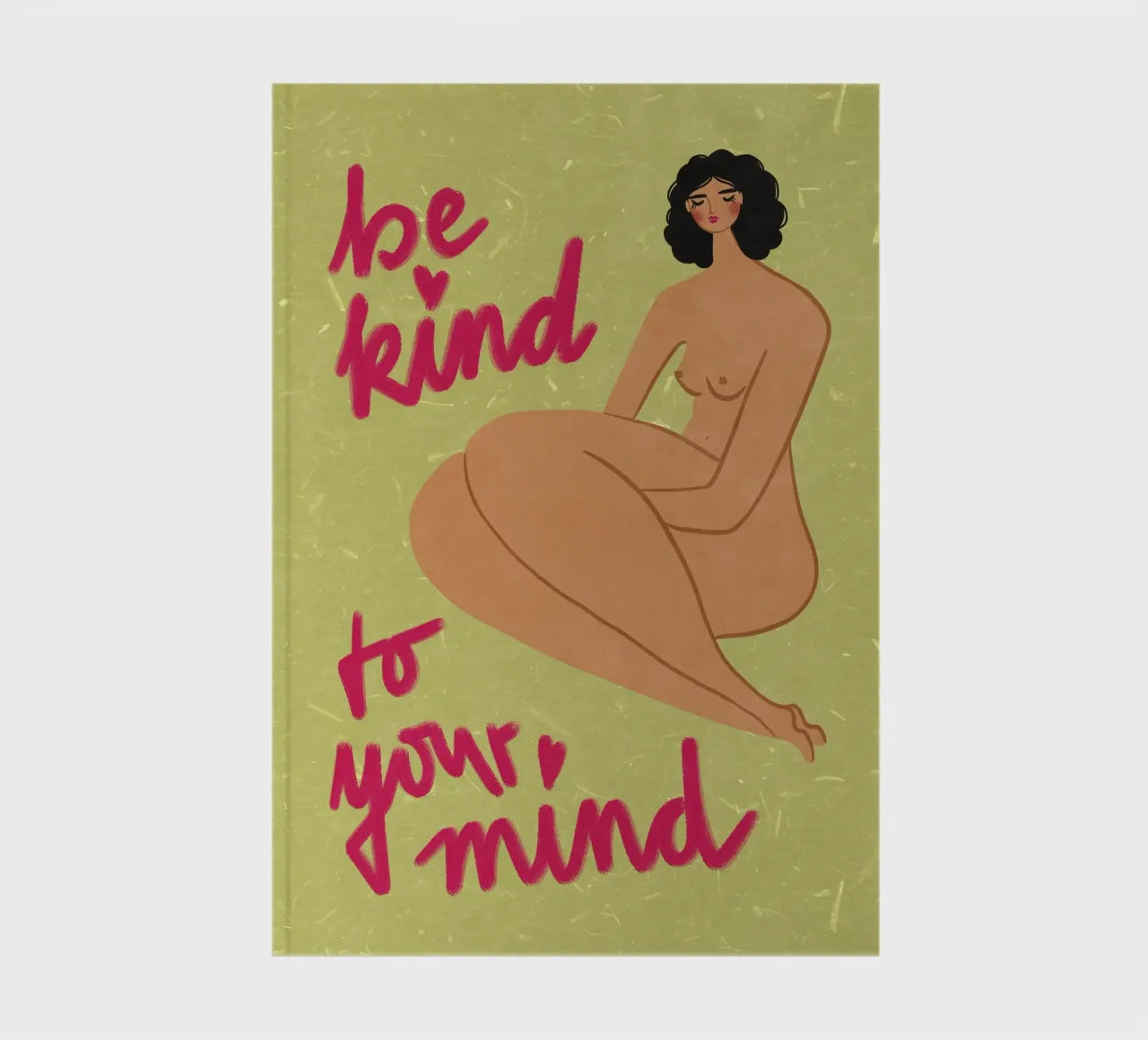 Be kind to your mind notebook by Illustration Raissa Oltmanns