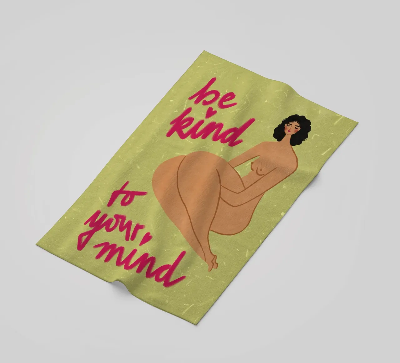 Be kind to your mind telo mare da Illustration Raissa Oltmanns