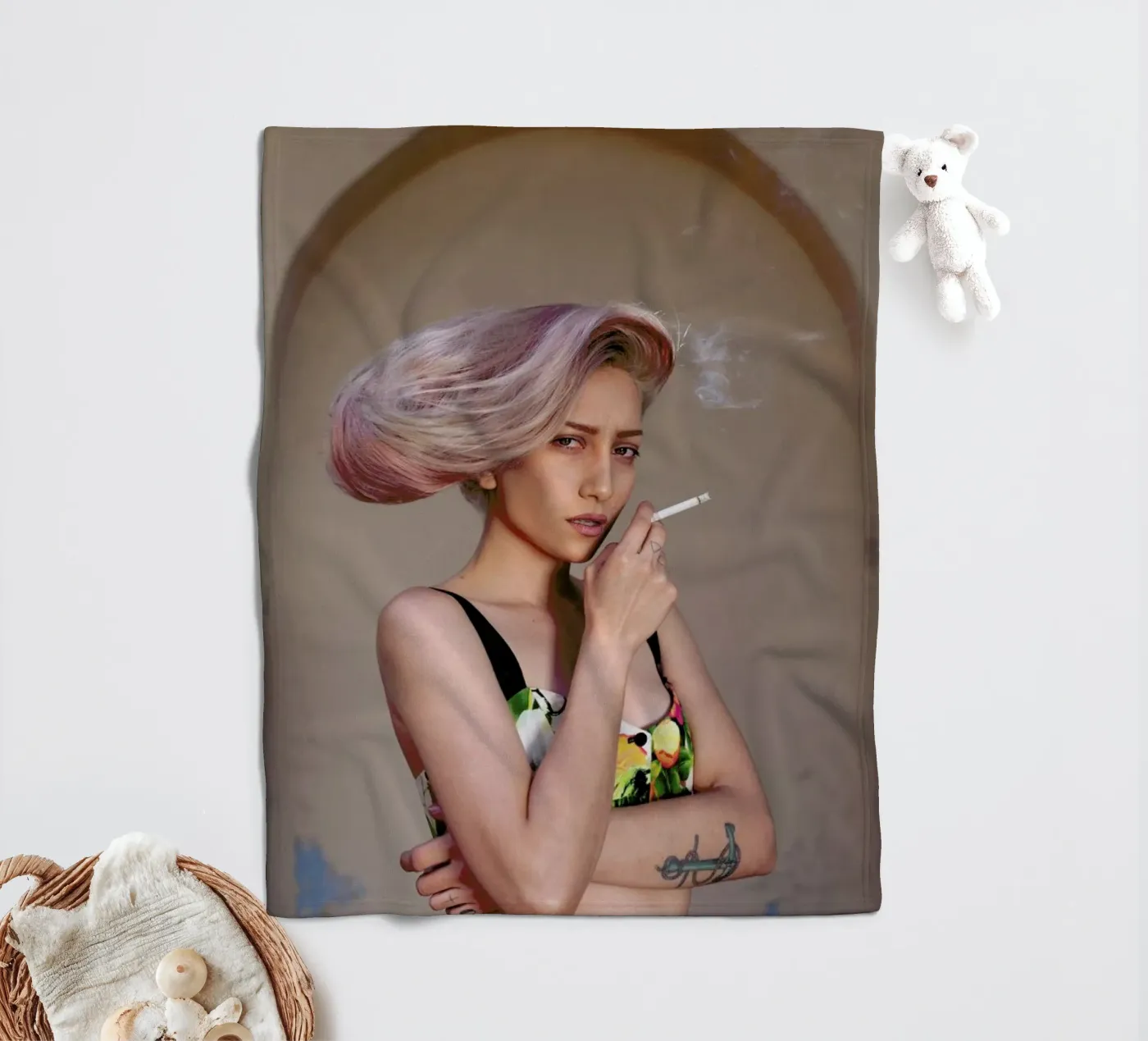 Daniela Fleecedecke von Ana Topoleanu