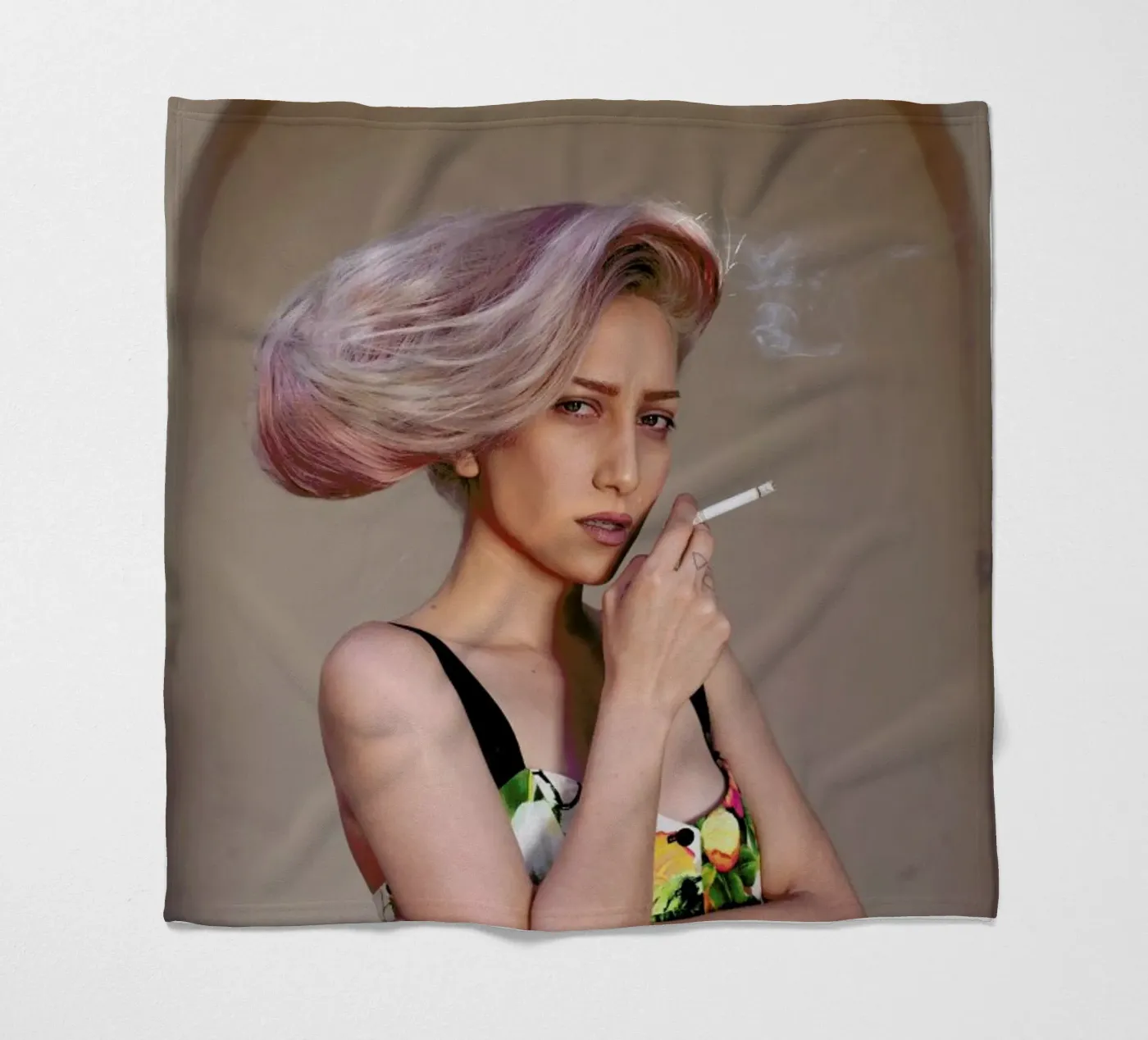 Daniela fleece blanket by Ana Topoleanu