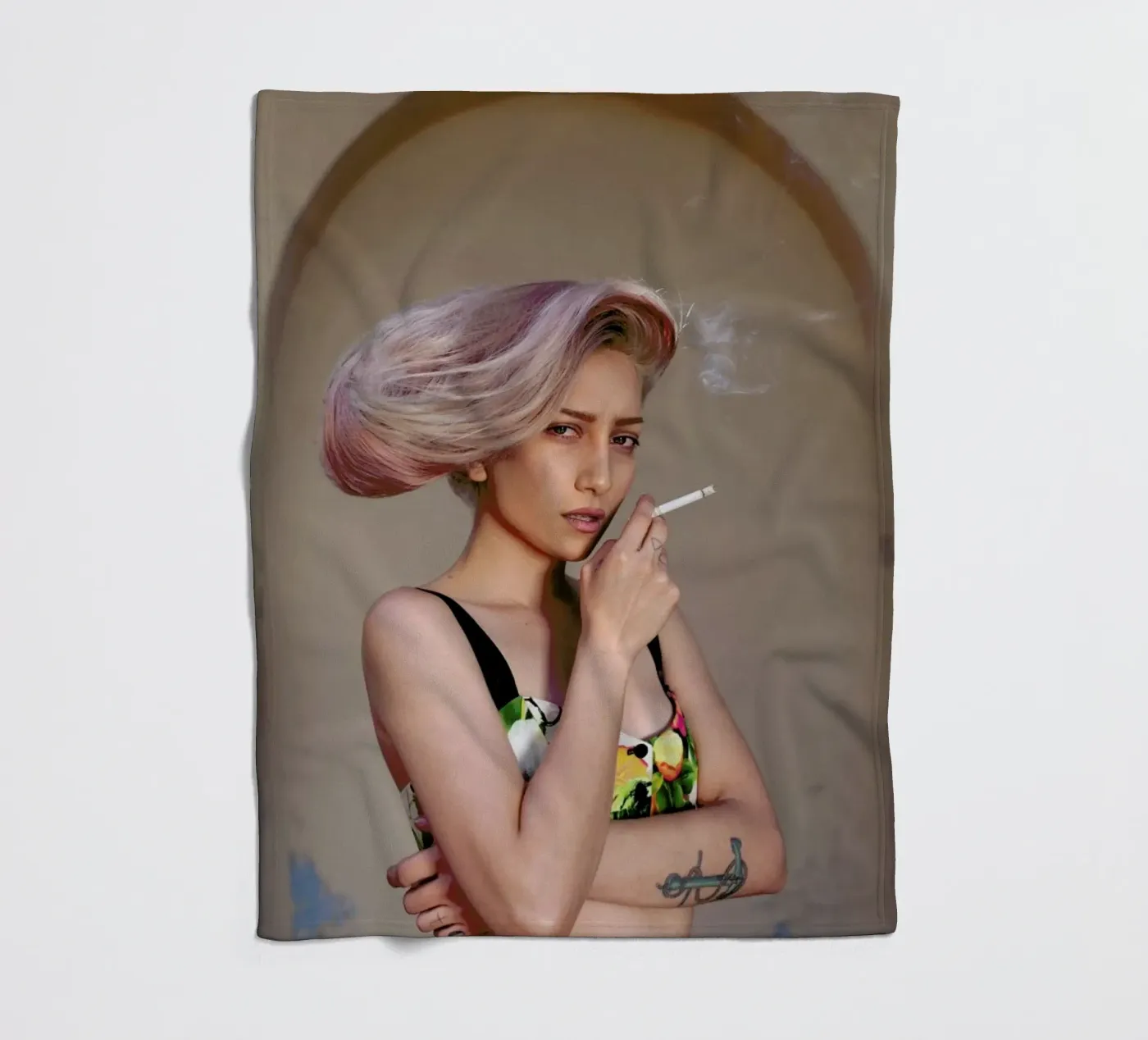 Daniela fleece blanket by Ana Topoleanu
