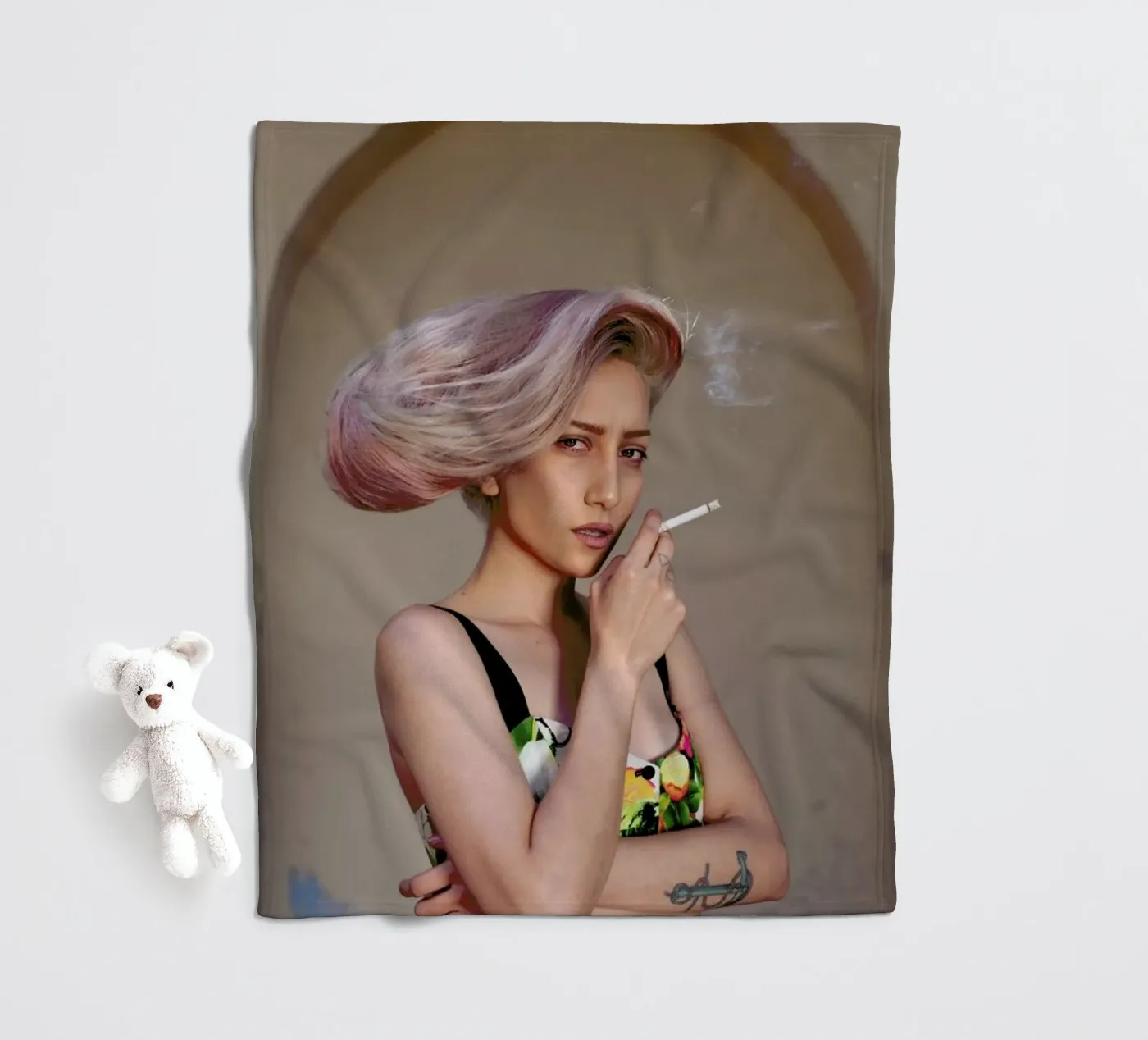 Daniela fleece blanket by Ana Topoleanu